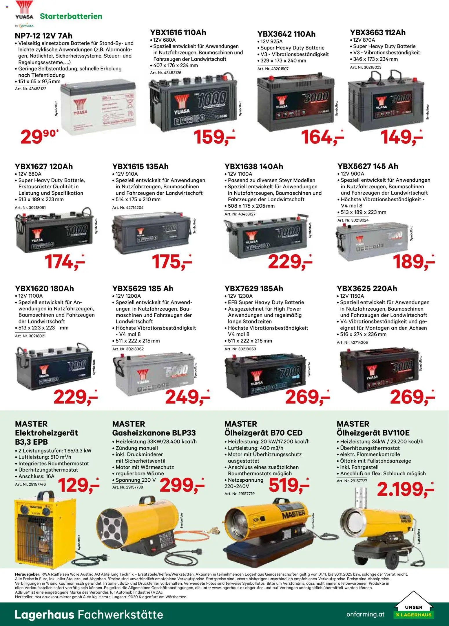 Lagerhaus Die Holzarbeit kann kommen gültig ab 01.11.2025 | Seite: 8 | Produkte: Batterie