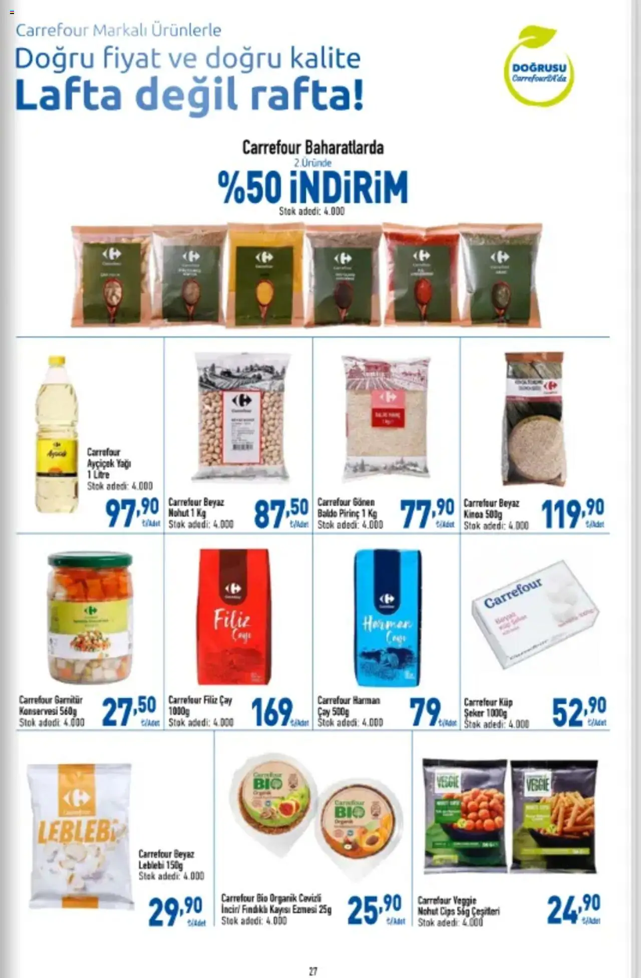 CarrefourSA Katalog - 26.09.2025 tarihinden itibaren geçerlidir | Sayfa: 27 | Ürünler: Çay, Şeker, Cips, Kayısı