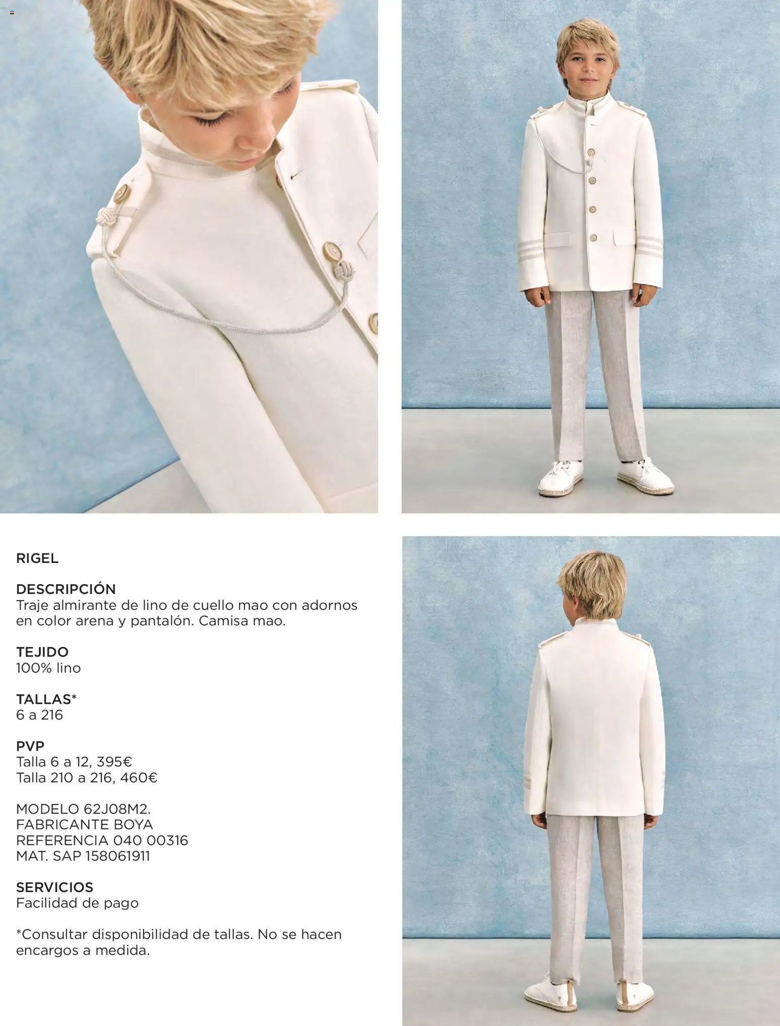 El Corte Inglés Comuniones 2026 │ válido desde el 19.11.2025 | Página: 3 | Productos: Camisa, Traje