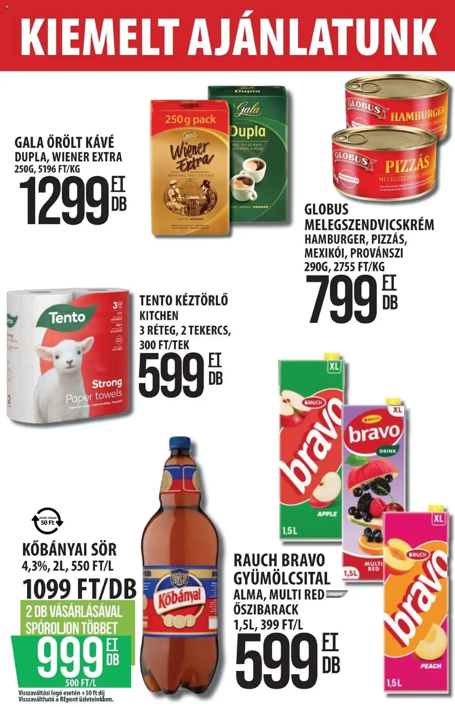 COOP Szolnok akciós ujság - amely érvényes a következő dátumtól: 23.04.2026 | Oldal: 2 | Termékek: Hamburger, Kisela pavlaka, Sör, Őrölt kávé