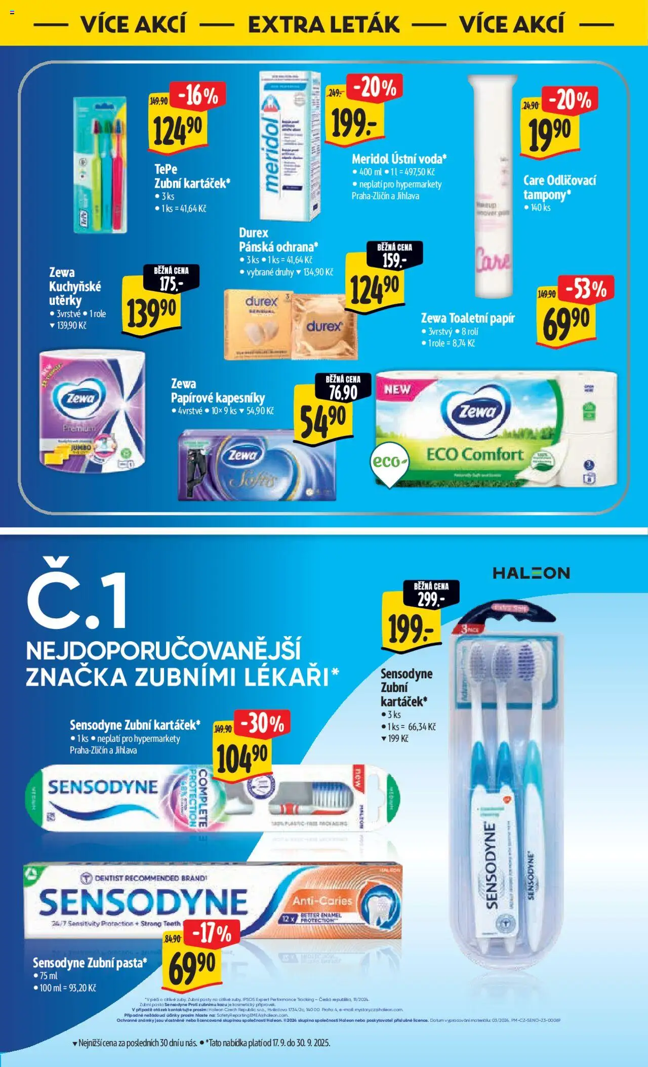 Albert leták - Hypermarket od 17.09.2025 | Strana: 55 | Produkty: Známky, Utěrky, Toaletní papír, Durex