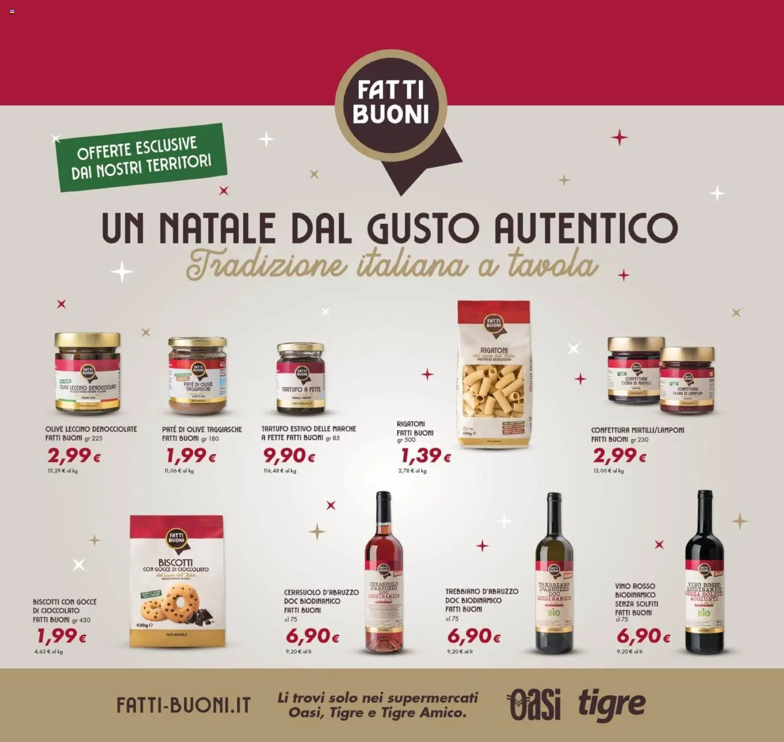 Volantino Oasi del 15.12.2025 | Pagina: 11 | Prodotti: Tartufo, Cioccolato, Biscotti, Vino