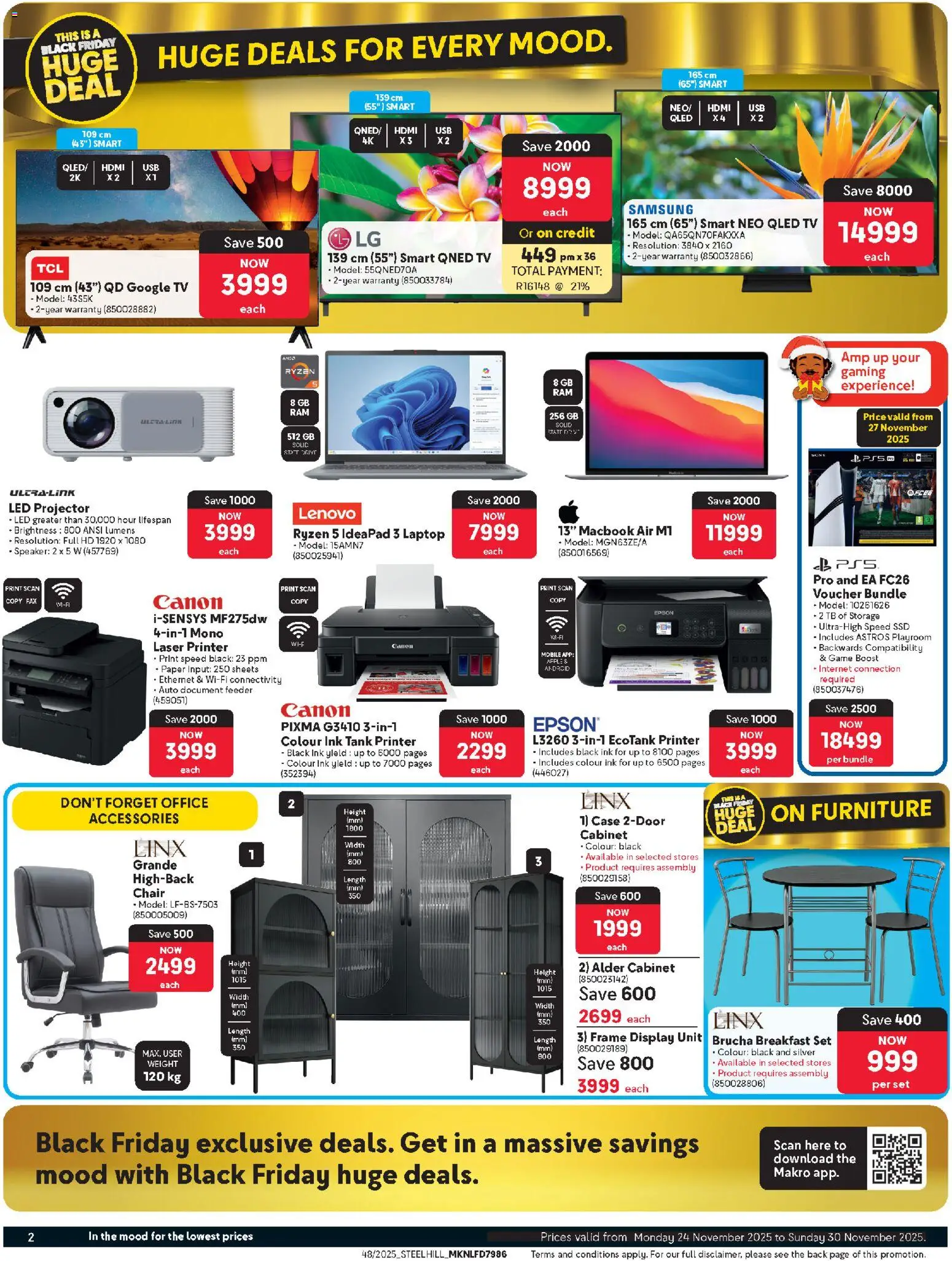 New Makro catalogue – valid from 24.11.2025 | Page: 2 | Products: Printer, Case, Speaker, Paper