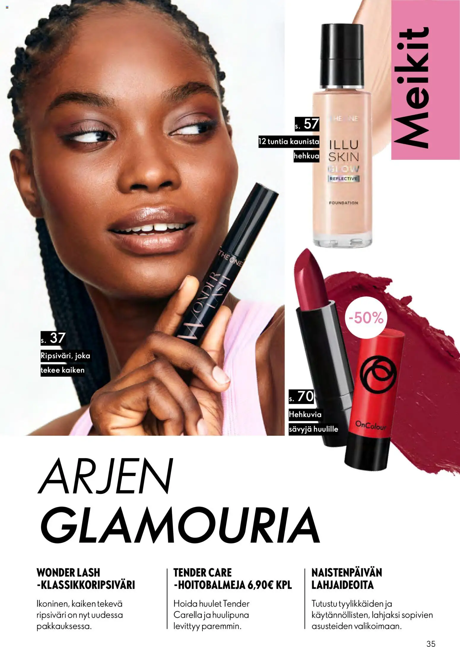 Oriflame - Esite 03 – voimassa 18.02.2026 alkaen | Sivu: 35 | Tuotteet: Ripsiväri, Huulipuna