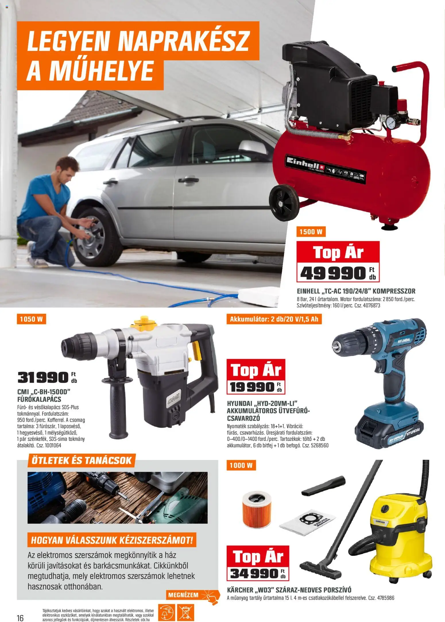 OBI akciós ujság - amely érvényes a következő dátumtól: 03.02.2026 | Oldal: 16