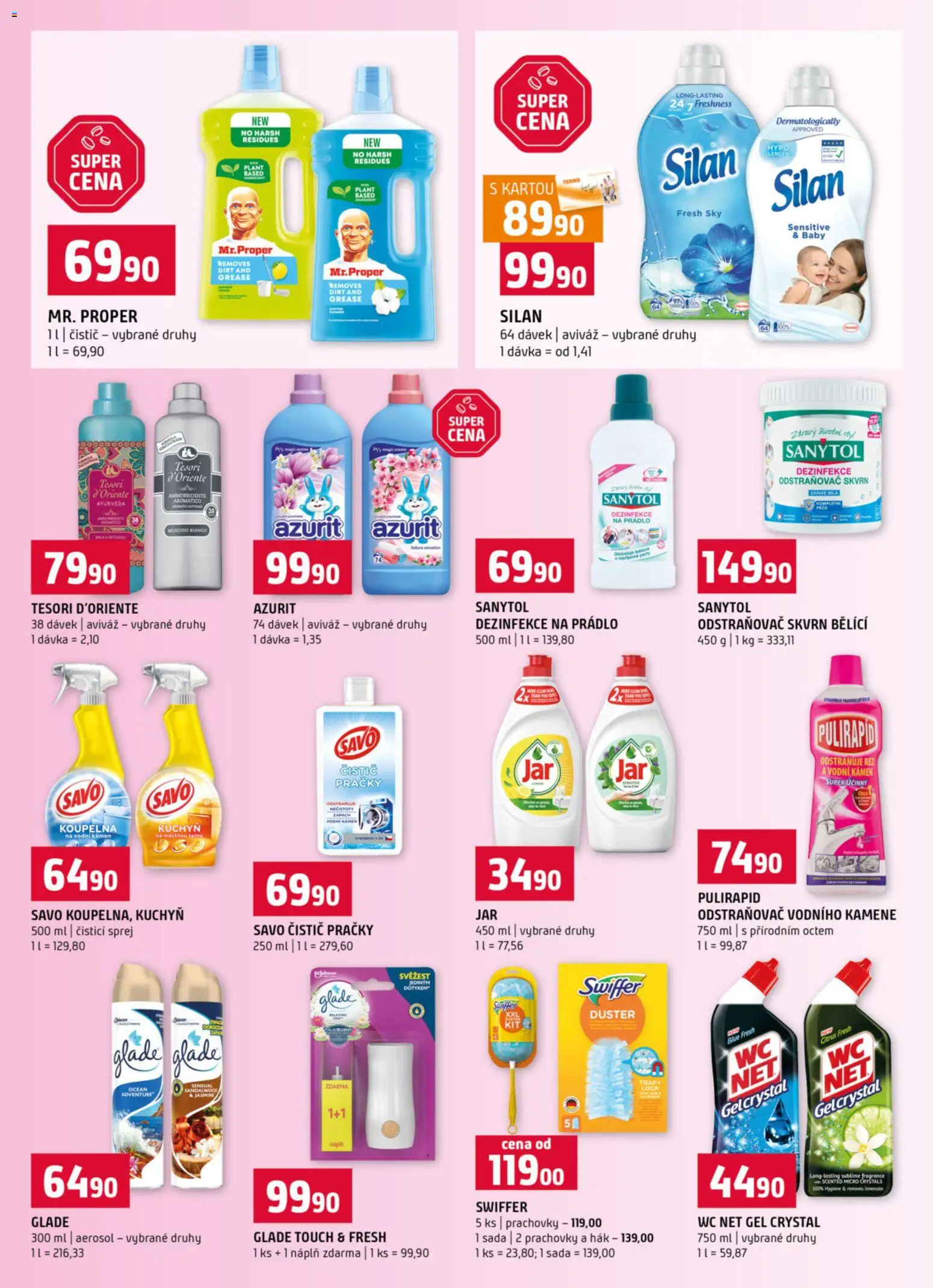 Terno leták - Prachatice od 28.01.2026 | Strana: 15 | Produkty: Aviváž, Tesori d'Oriente, Swiffer, Silan