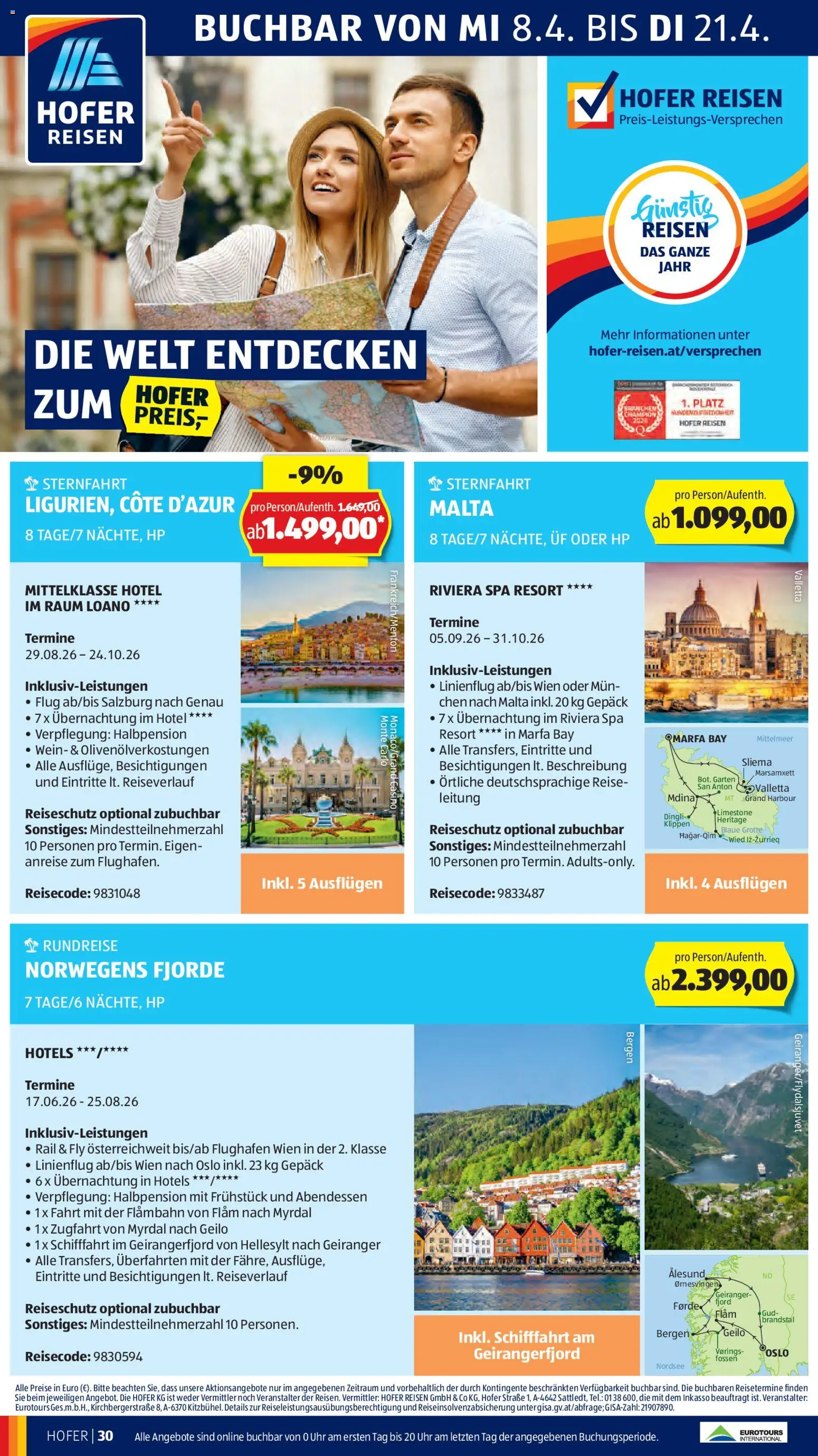 Hofer Flugblatt gültig ab 08.04.2026 | Seite: 34 | Produkte: Uhr, Wein