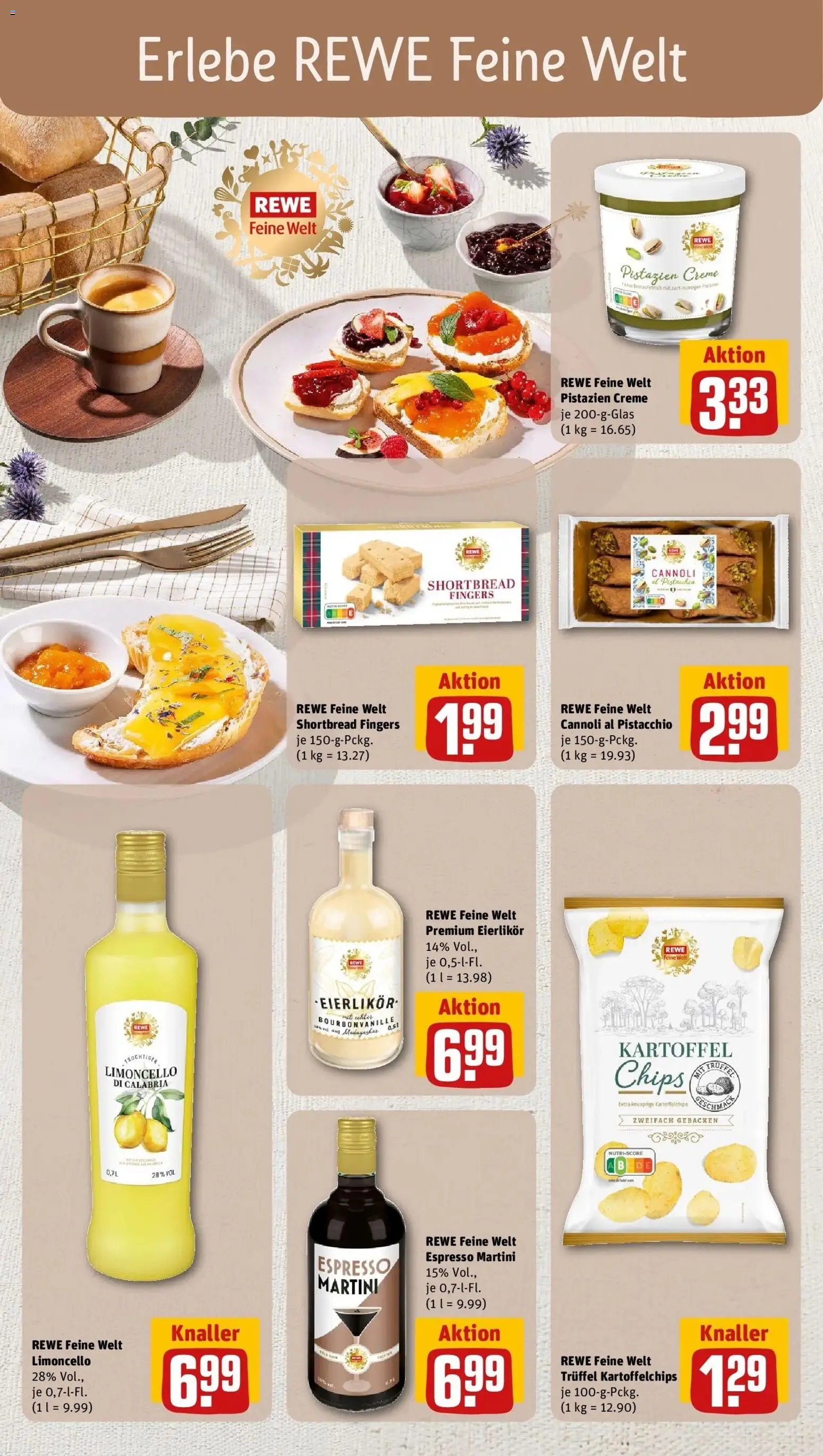 Rewe Prospekt Bielefeld	 – gültig ab 01.03.2026 | Seite: 20 | Produkte: Pistazien, Creme, Limoncello, Chips
