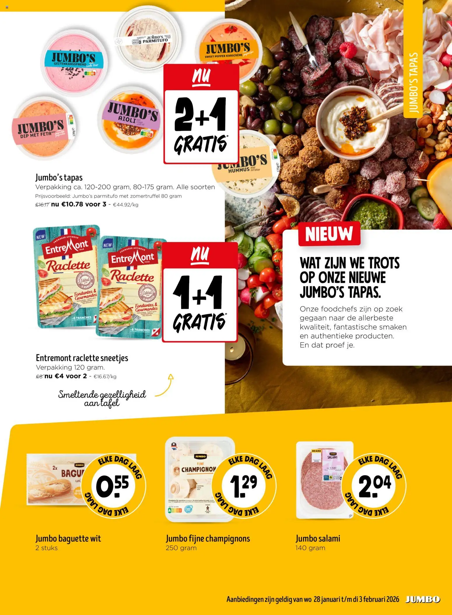 {H1} | Pagina: 9 | Producten: Baguette, Dip, Champignon, Salami