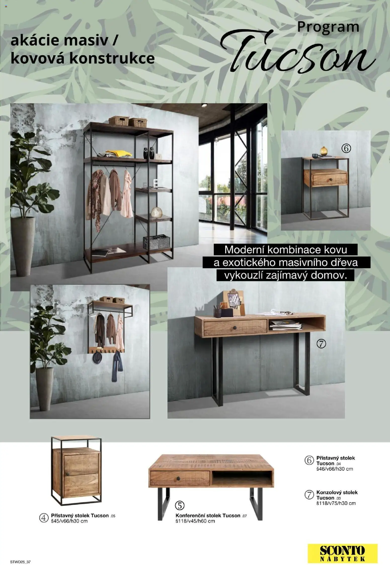 Sconto nábytek katalog - Nábytek z masivu od 01.01.2026 | Strana: 37 | Produkty: Nábytek, Konferenční stolek, Stolek