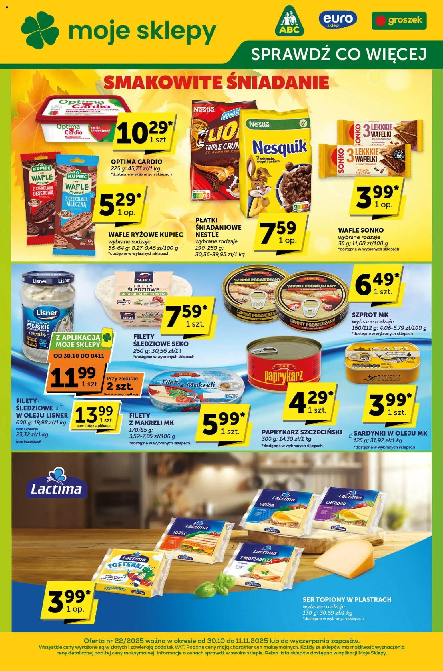 ABC Gazetka - Sprawdź, co więcej od 30.10.2025 | Strona: 1 | Produkty: Wafelki, Ser, Czekolada, Cheddar