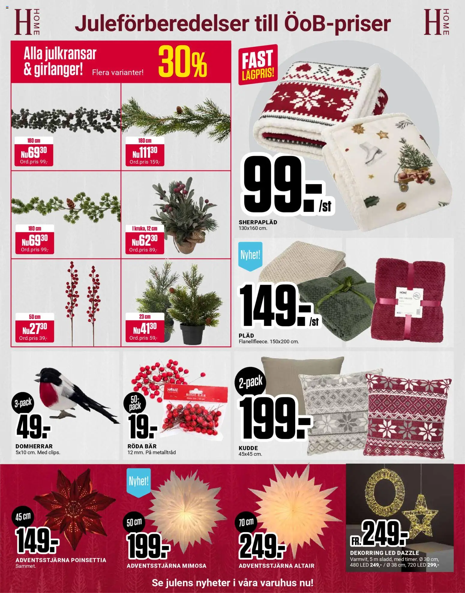 ÖoB reklamblad aktuell från 03.11.2025 | Sida: 7 | Produkter: Pläd, Kudde
