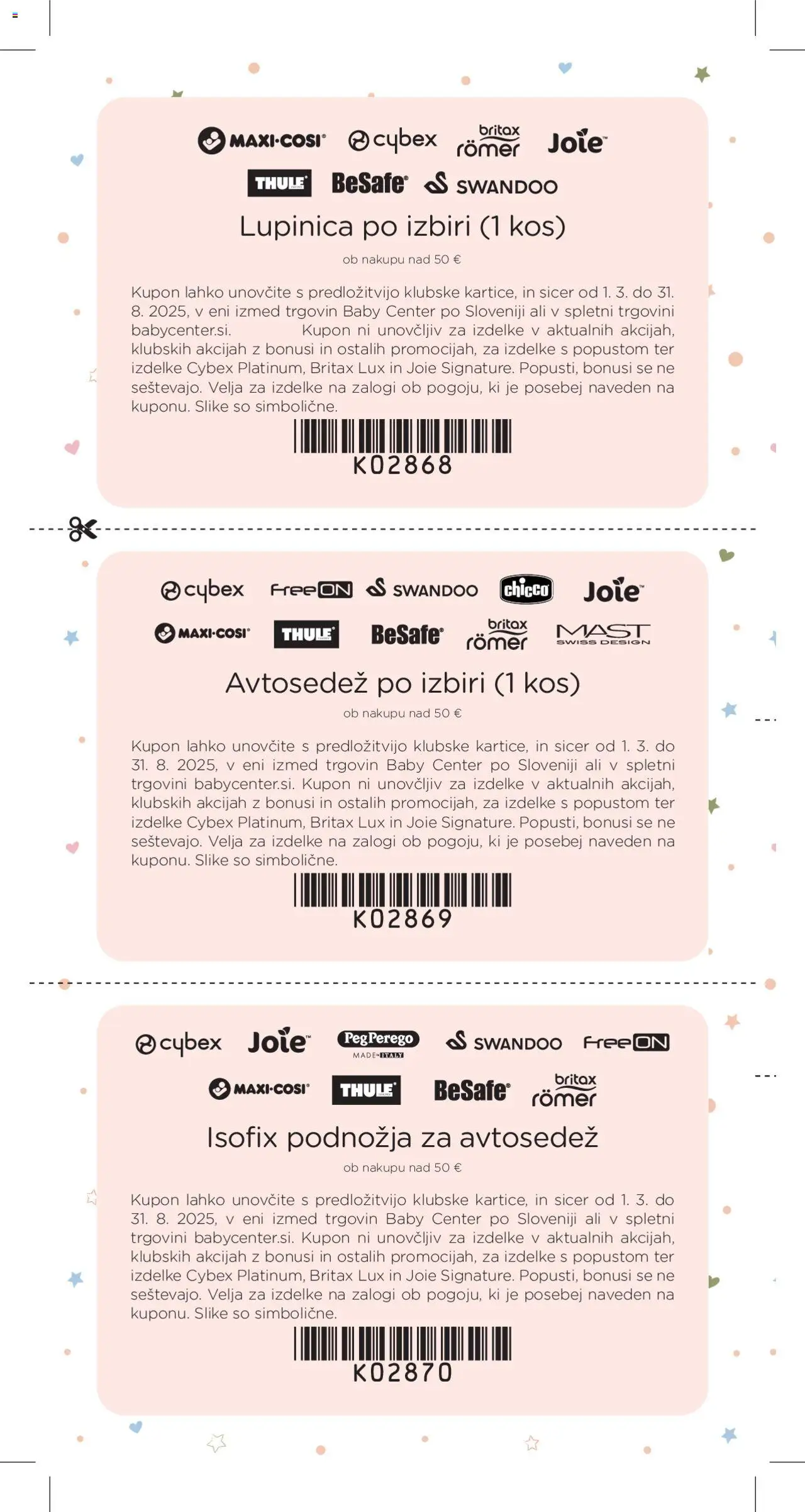 Baby center katalog nosečka │ velja od 01.07.2025 | Stran: 58 | Izdelki: Kos
