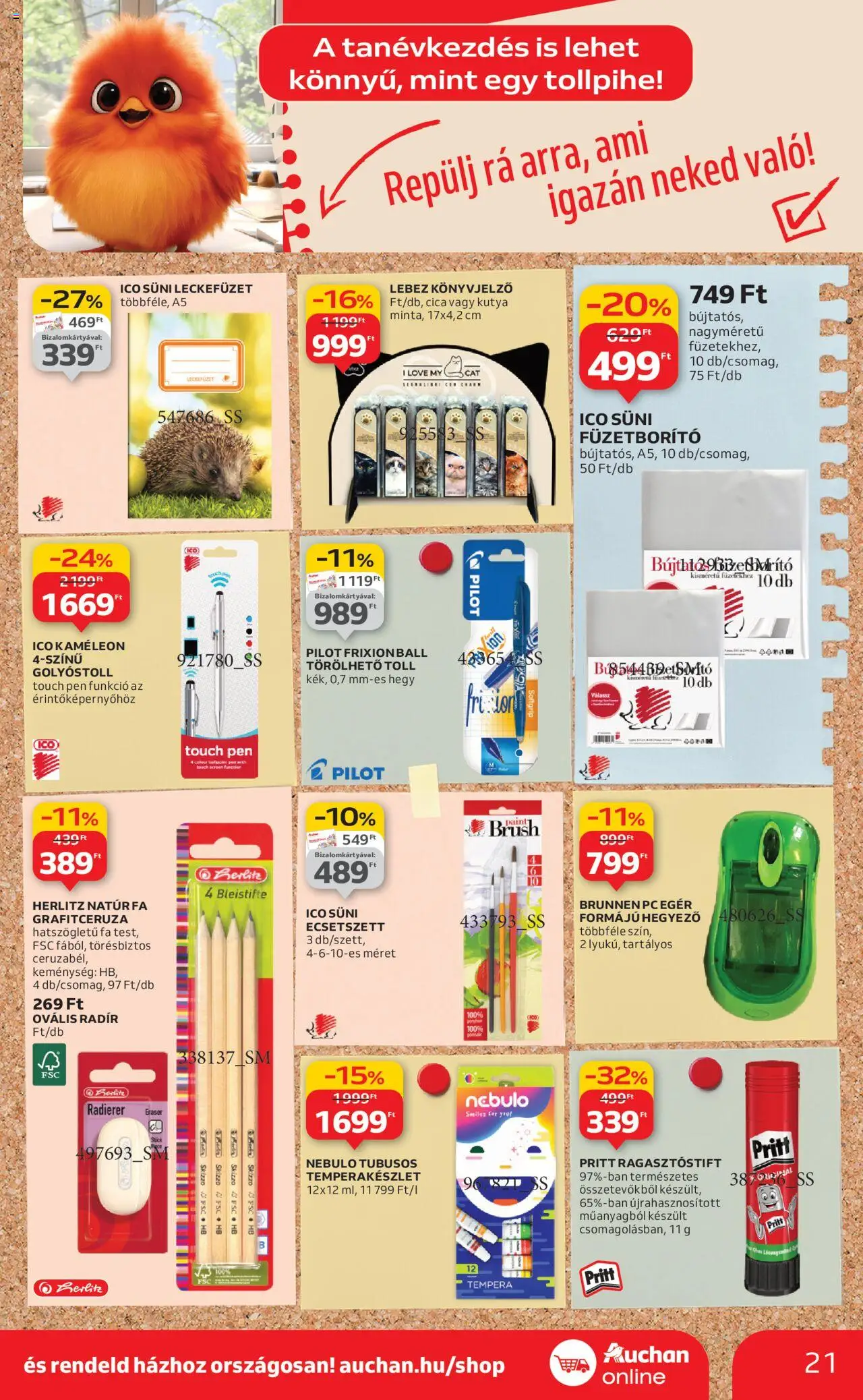 Auchan akciós ujság - amely érvényes a következő dátumtól: 21.08.2025 | Oldal: 21