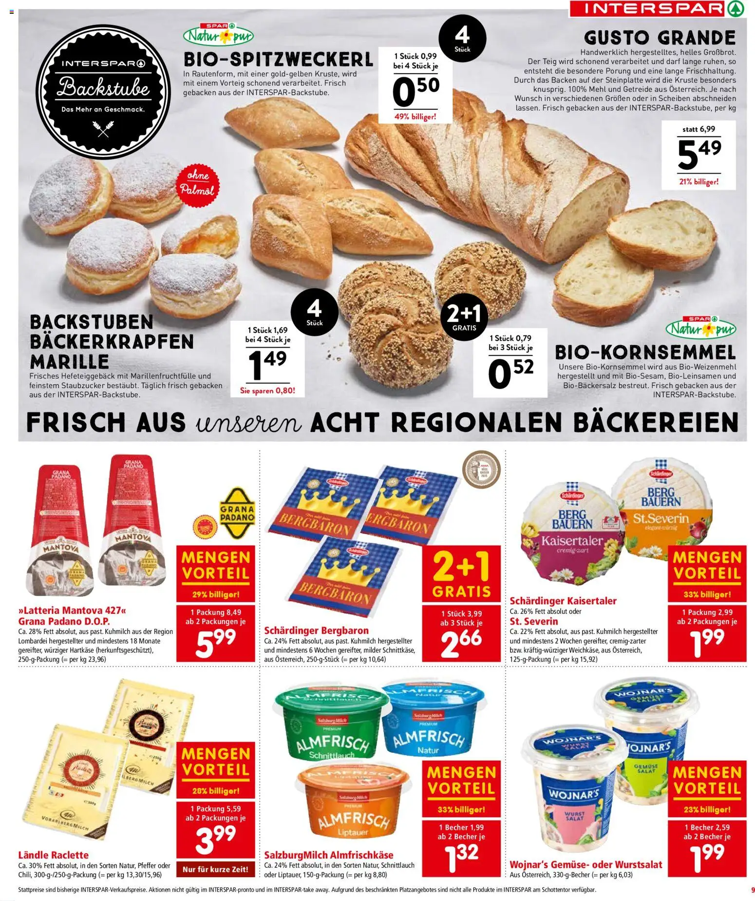 Interspar Flugblatt - Oberösterreich gültig ab 04.12.2025 | Seite: 9 | Produkte: Knoblauch, Chili, Salami, Schinken
