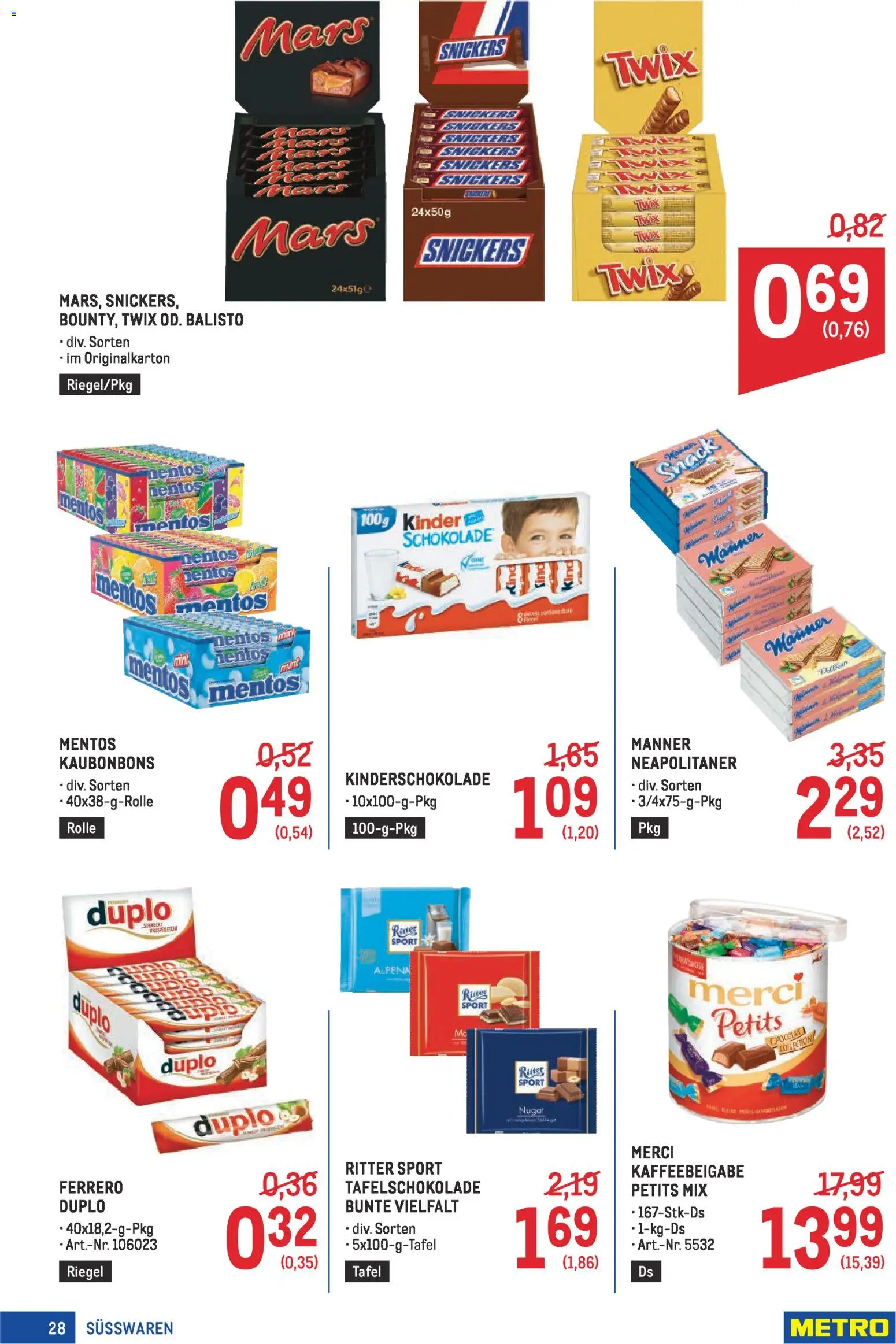 Metro Profi gültig ab 08.01.2026 | Seite: 28 | Produkte: Schokolade