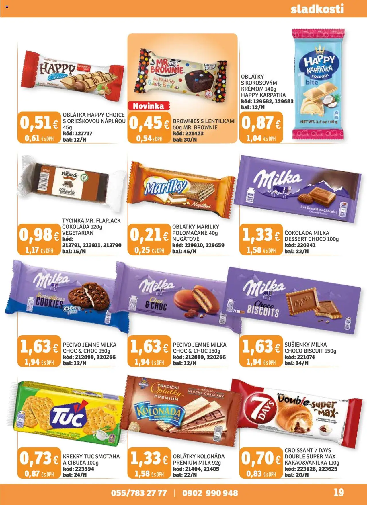 Nové Labaš akcie – leták je platný od 05.09.2025 | Strana: 19 | Produkty: Croissant, Čokoláda, Milka, Cibuľa