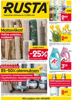 Rusta-mainoslehti voimassa 23.02.2026 alkaen
