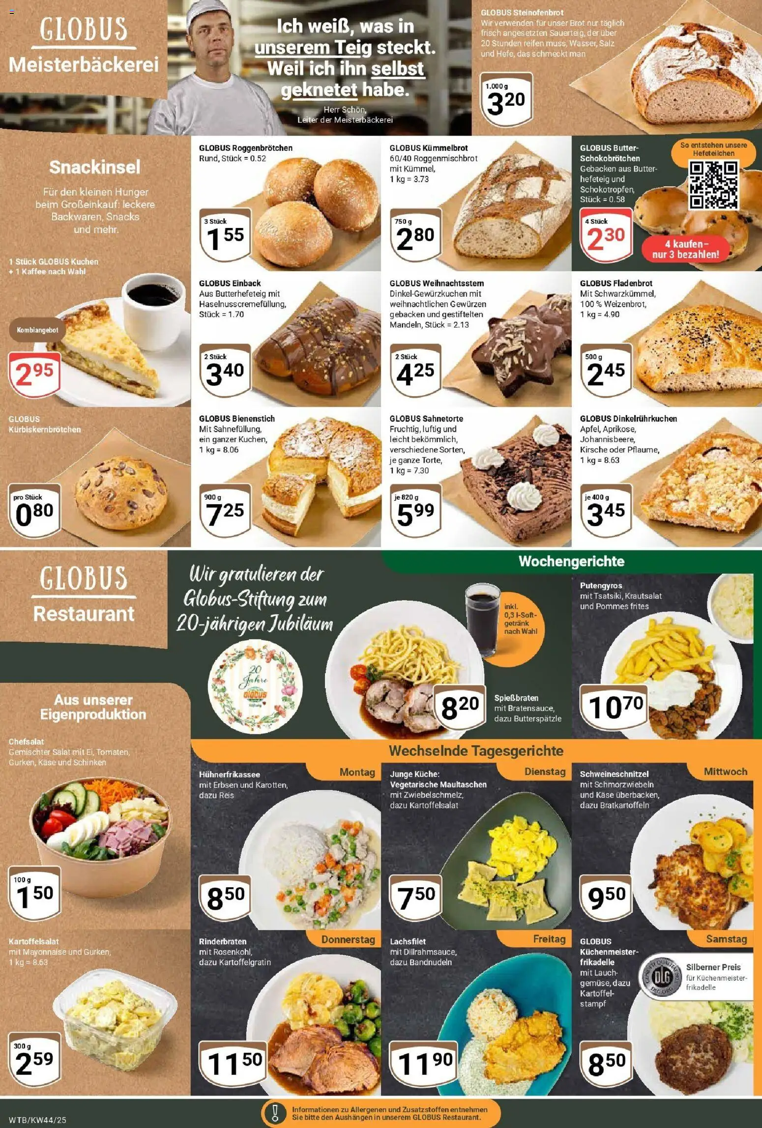 Globus prospekt Wächtersbach	 – gültig ab 26.10.2025 | Seite: 7 | Produkte: Salz, Reis, Maultaschen, Kuchen