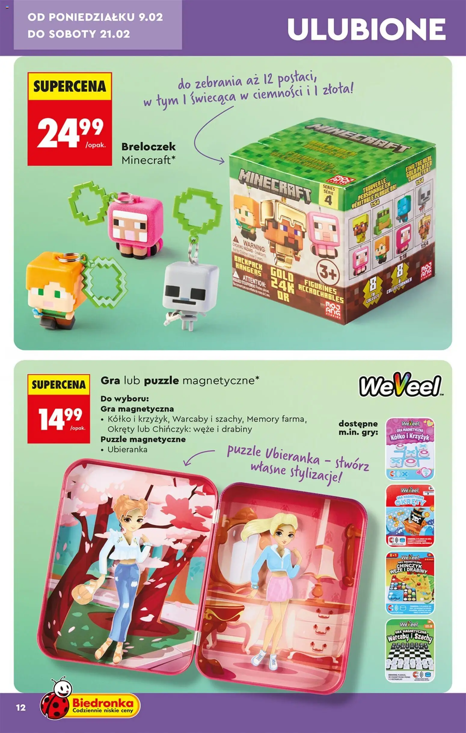 Biedronka Polsko leták - Hity i inspiracje od 07.02.2026 | Strana: 14 | Produkty: Puzzle