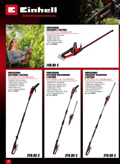 Anteprima del volantino Volantino Einhell	 valido a partire dal 01.10.2025 | Pagina: 12 | Prodotti: Tagliasiepi, Alluminio, Batteria