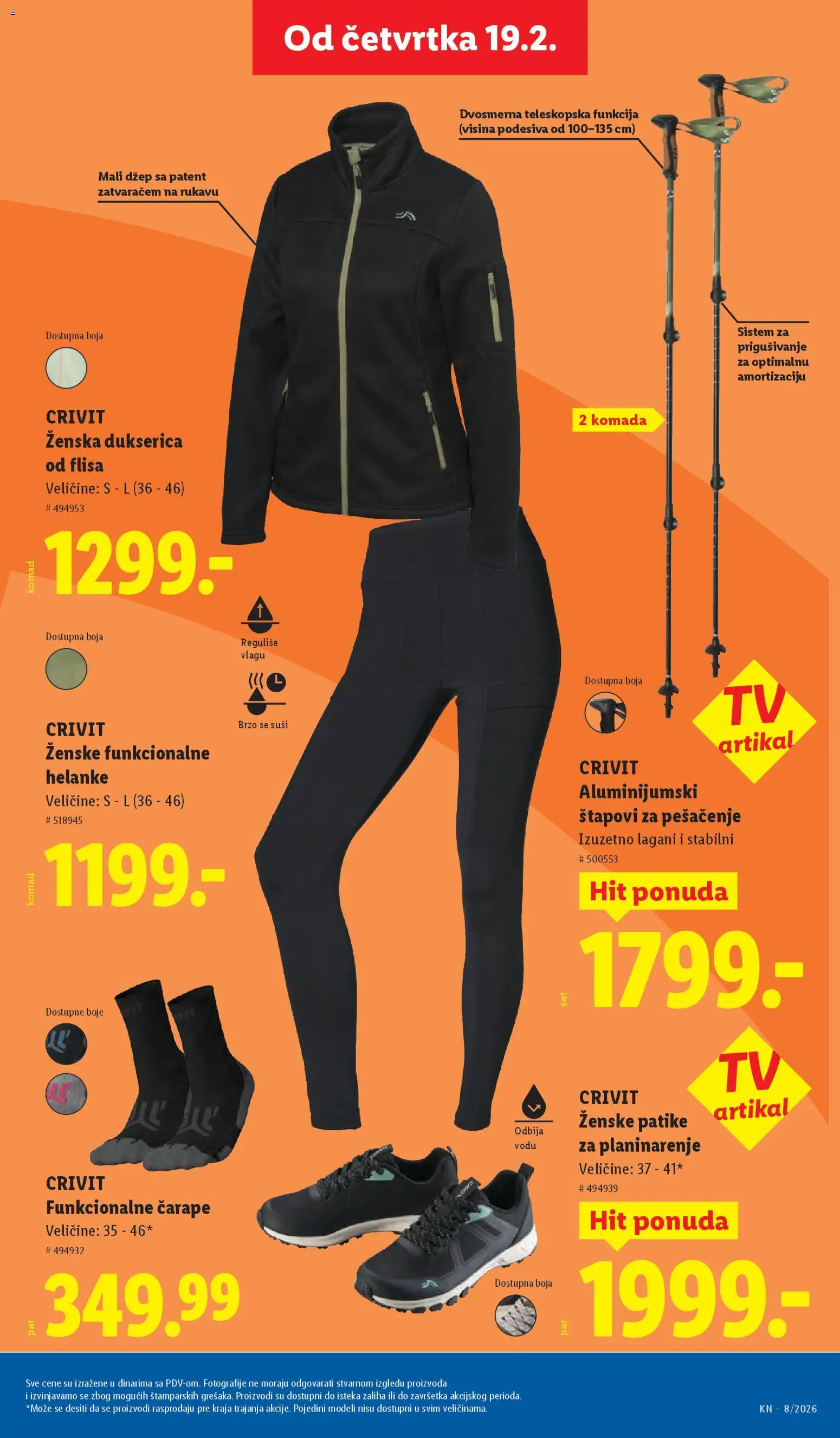 Lidl katalog - važi od 19.02.2026 | Strana: 57 | Proizvode: Čarape, Helanke, Patike