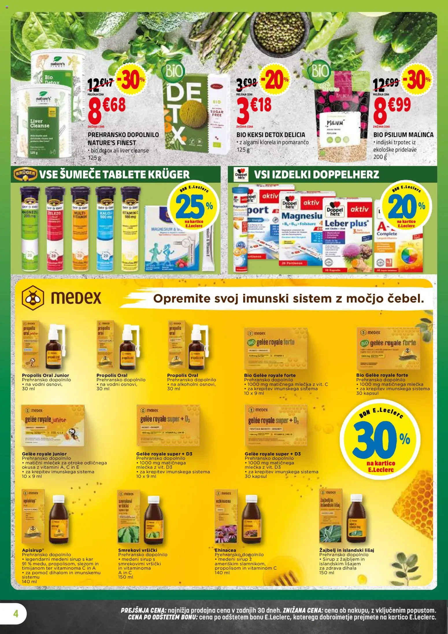 Novi E.leclerc katalog ponudbe – veljaven od 07.01.2026 | Stran: 4 | Izdelki: Keksi, Sirup