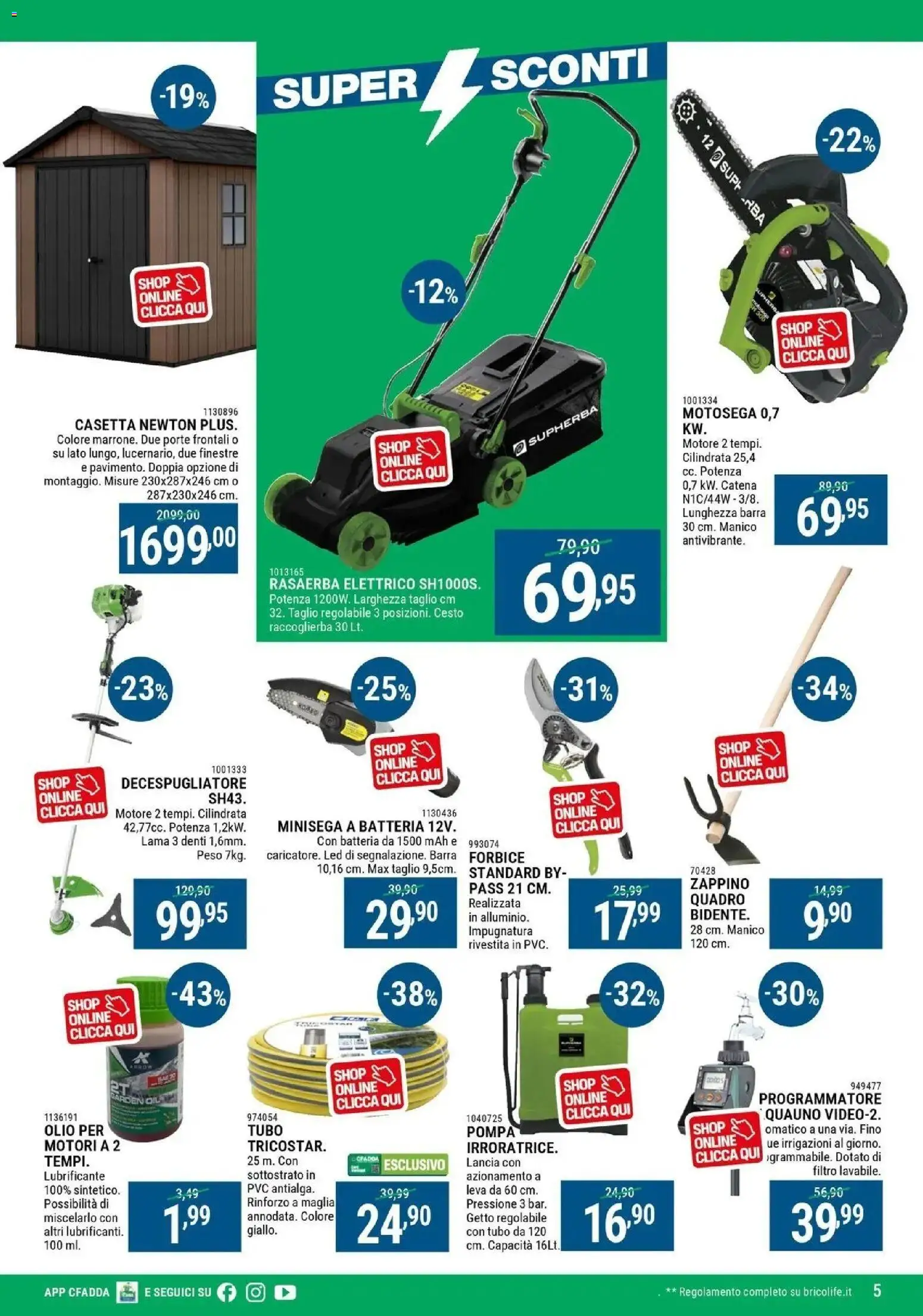 Volantino CFadda del 19.02.2026 | Pagina: 5 | Prodotti: Rasaerba, Motosega, Forbice, Batteria