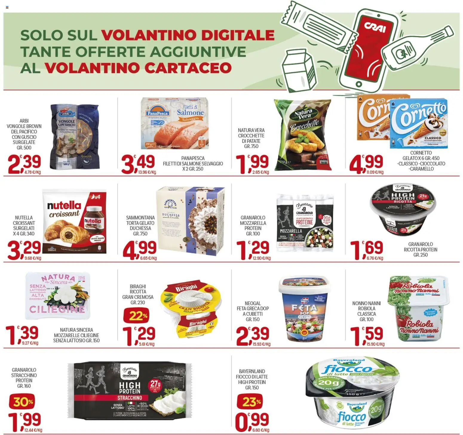 Volantino CRAI del 08.01.2026 | Pagina: 10 | Prodotti: Rucola, Olive, Fagiolini, Sugo