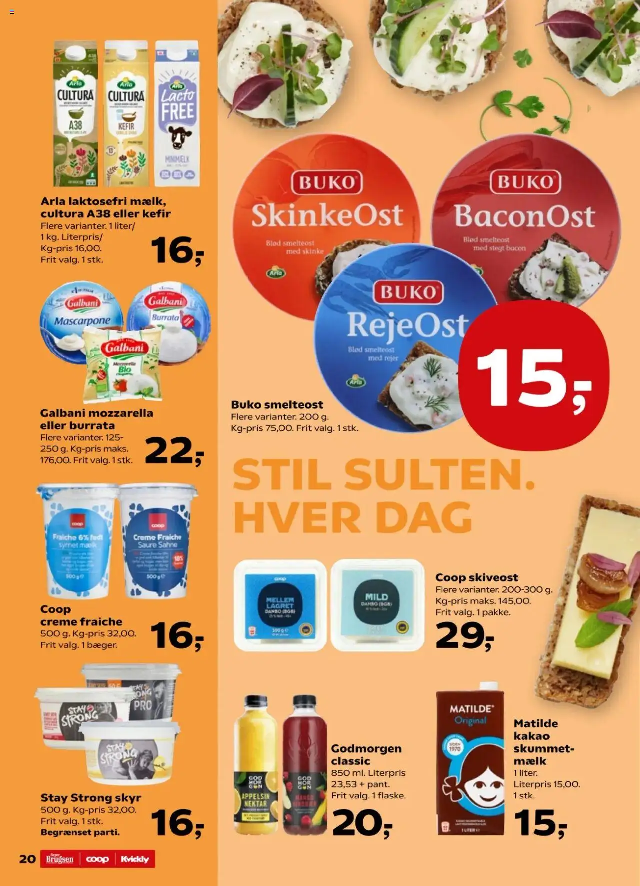 Super Brugsen tilbudsavis – gyldig fra 17.10.2025 | Side: 21 | Produkter: Creme, Skinke, Skiveost, Cebola
