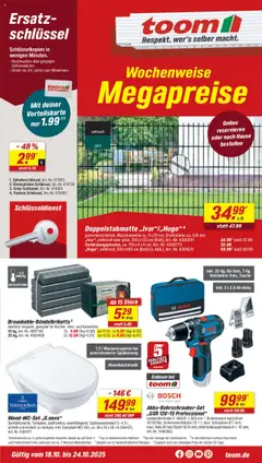 Toom Baumarkt Prospekt ab 18.10.2025 gültig