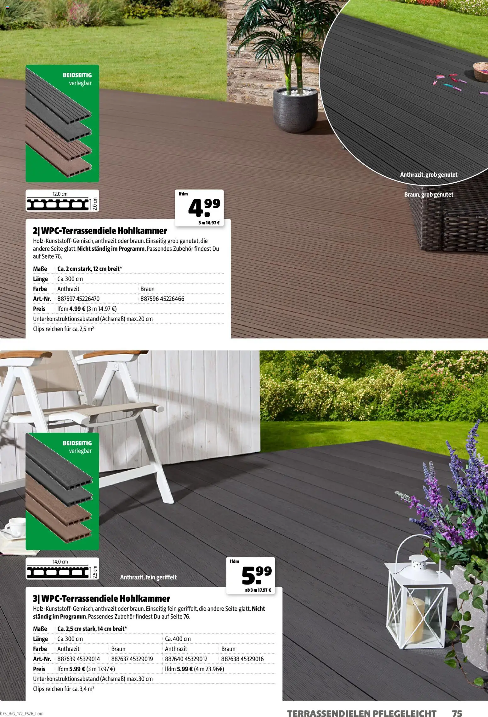 Hagebau Gartengestaltungsortiment – gültig ab 02.03.2026 | Seite: 75