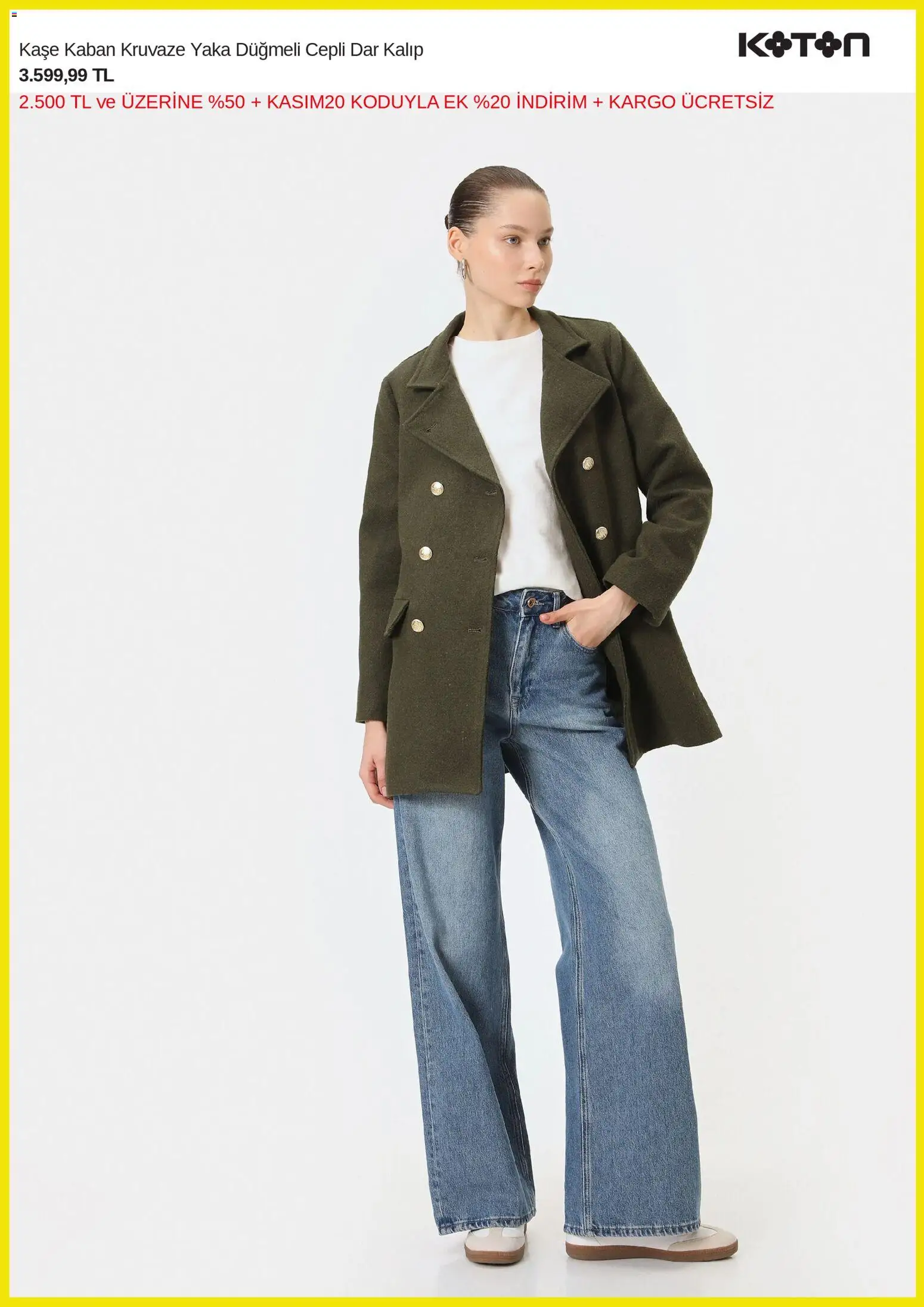 Koton Black Friday - 24.11.2025 tarihinden itibaren geçerlidir | Sayfa: 3 | Ürünler: Kaşe