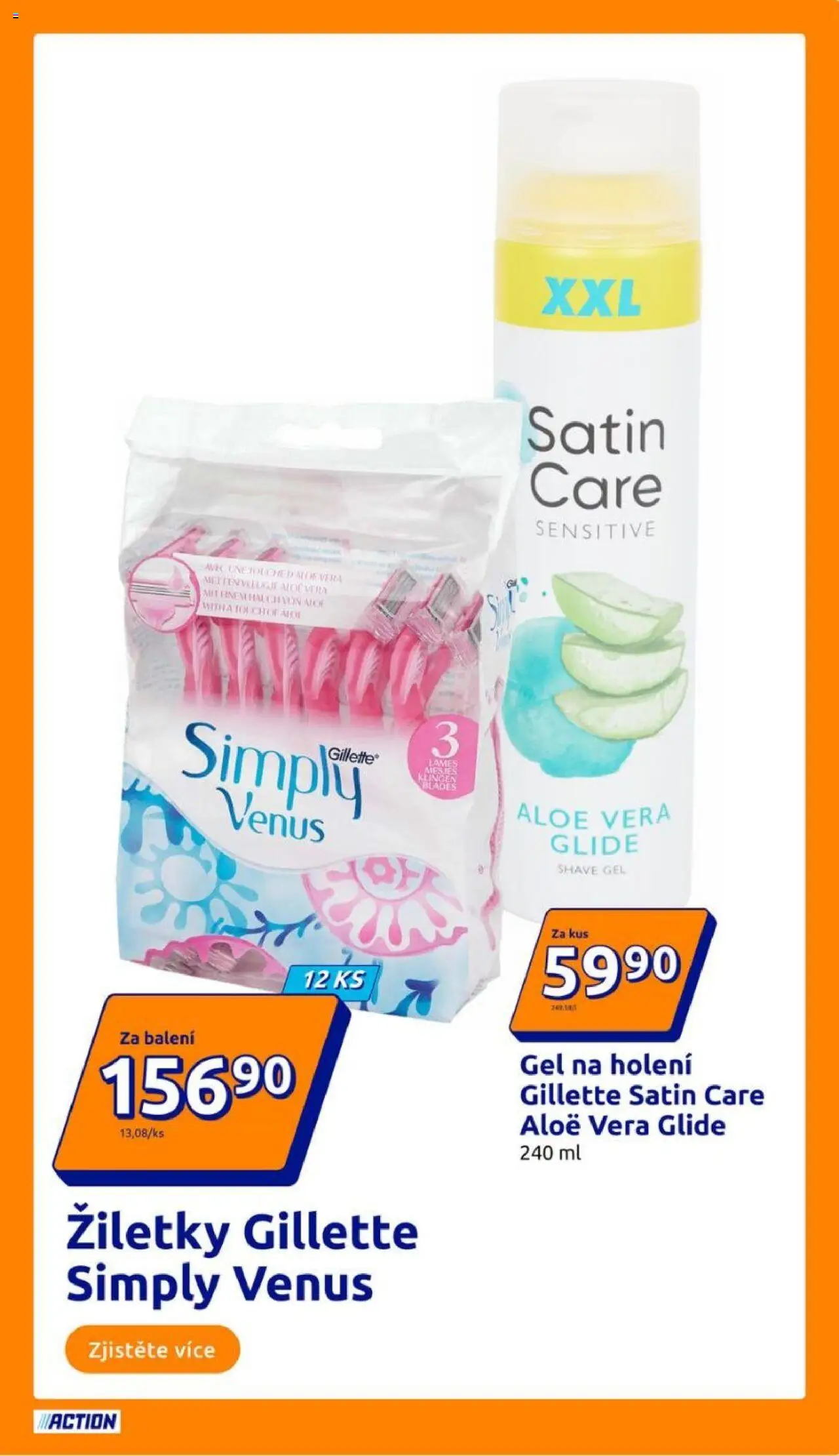 Action leták od 13.08.2025 | Strana: 15 | Produkty: Gel na holení, Žiletky, Aloe vera