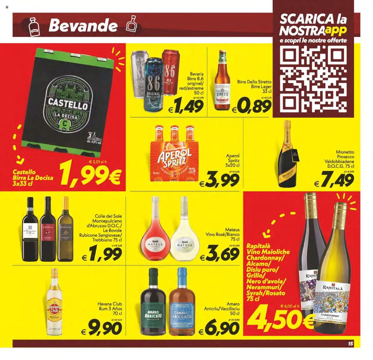 Volantino SuperConveniente del 24.07.2025 | Pagina: 15 | Prodotti: Birra, Prosecco, Aperol, Amaro