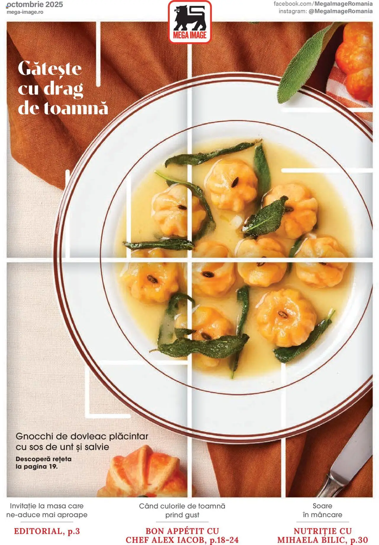 Noul catalog Mega Image – valabil de la 02.10.2025 | Pagină: 1 | Produse: Dovleac, Masă, Unt, Sos
