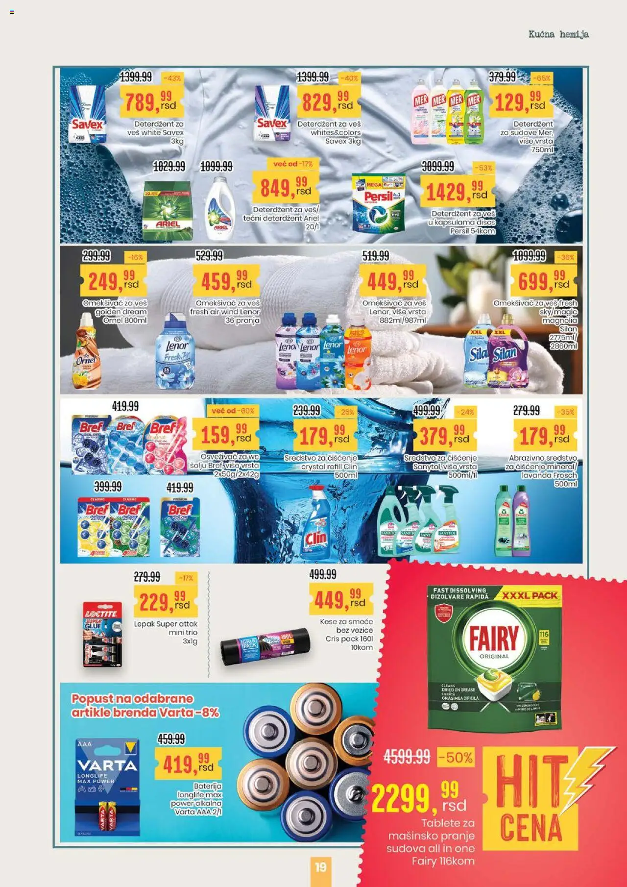 Aroma Market katalog - važi od 21.08.2025 | Strana: 19 | Proizvode: Deterdžent, Lenor, Silan, Persil