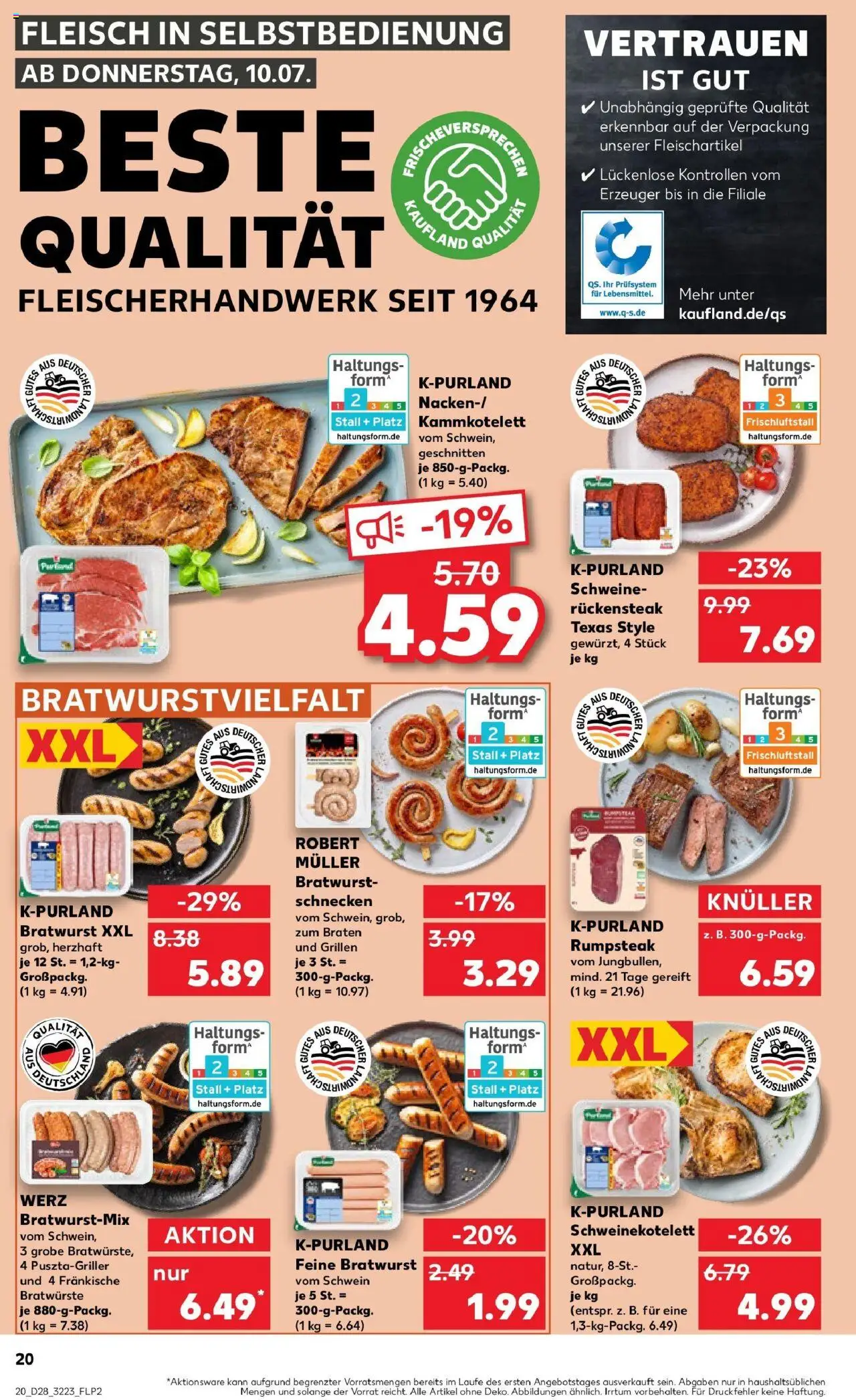 Kaufland prospekt Viersen	 - gültig ab dem 13.07.2025 | Seite: 35 | Produkte: Rumpsteak, Bratwurst, Steak, Fleisch