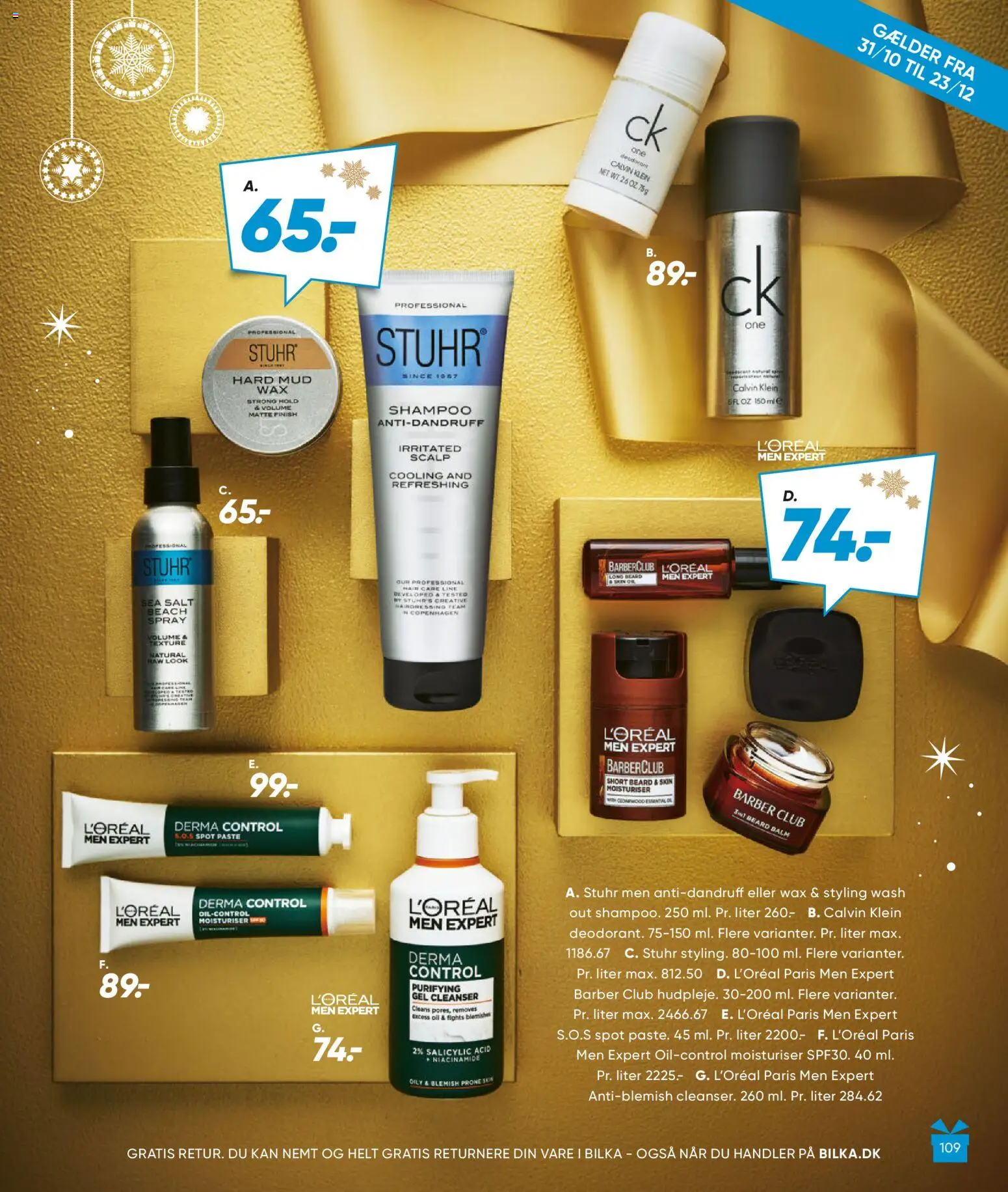 Bilka tilbudsavis – gyldig fra 01.11.2025 | Side: 109 | Produkter: Shampoo, Salt, Måtte