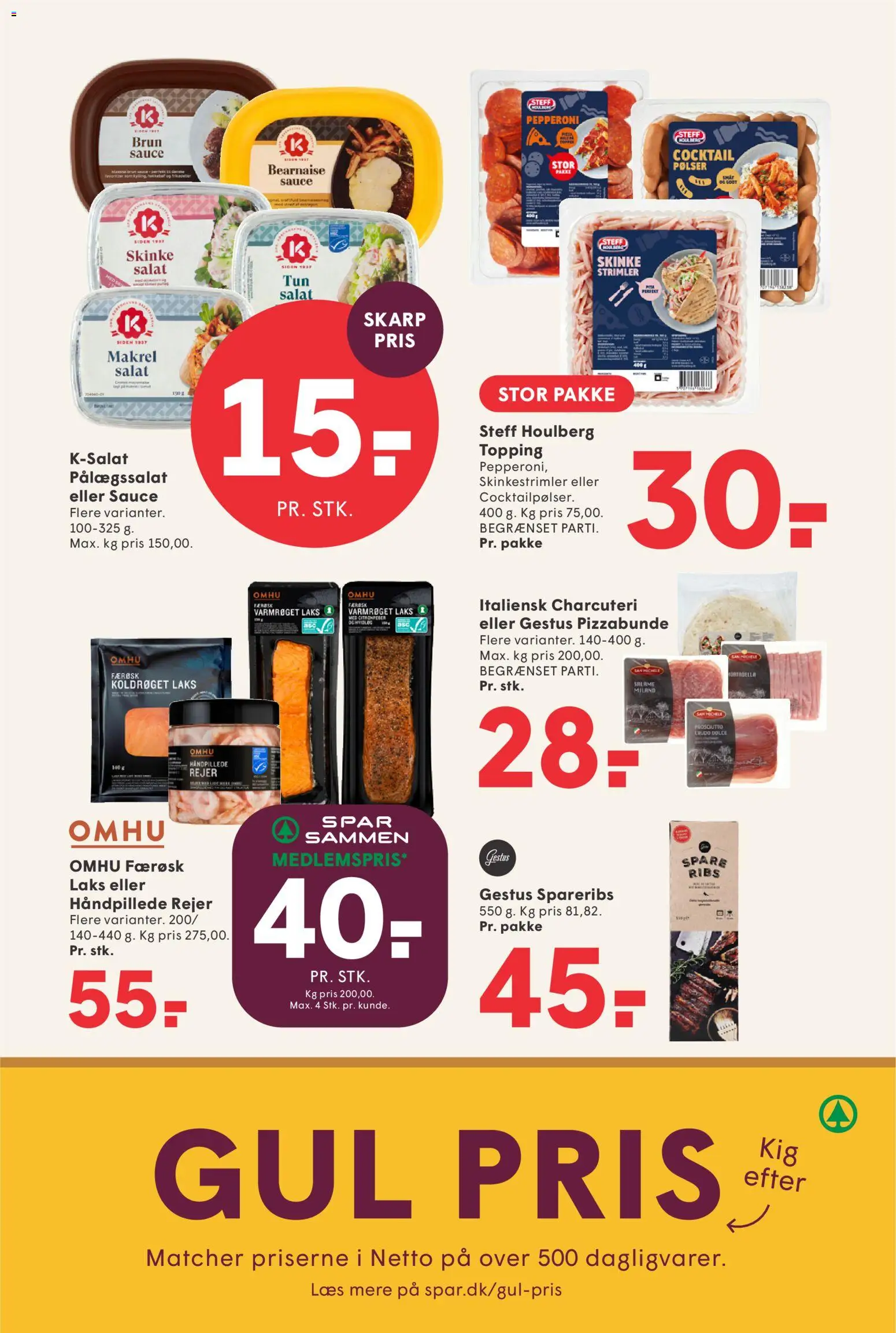 Spar tilbudsavis – gyldig fra 24.04.2026 | Side: 11 | Produkter: Pølser, Ribs, Salat, Rejer
