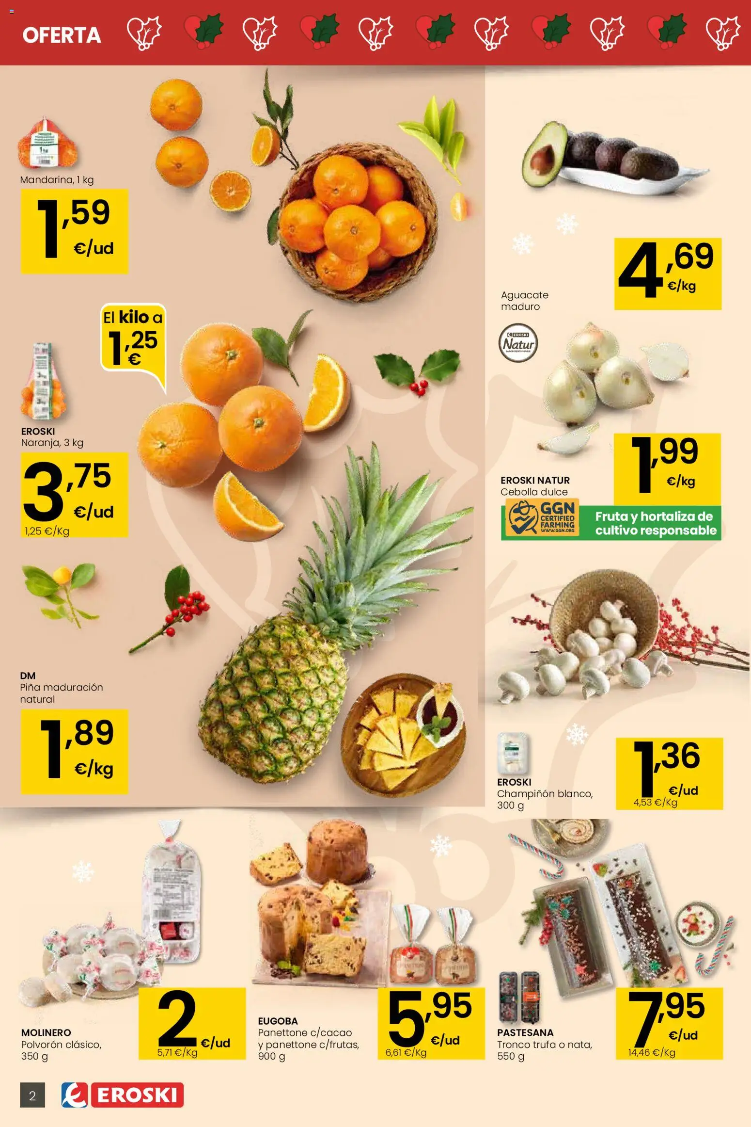 Eroski - Aliprox │ válido desde el 18.12.2025 | Página: 2 | Productos: Piña, Παγωμένο τσάι