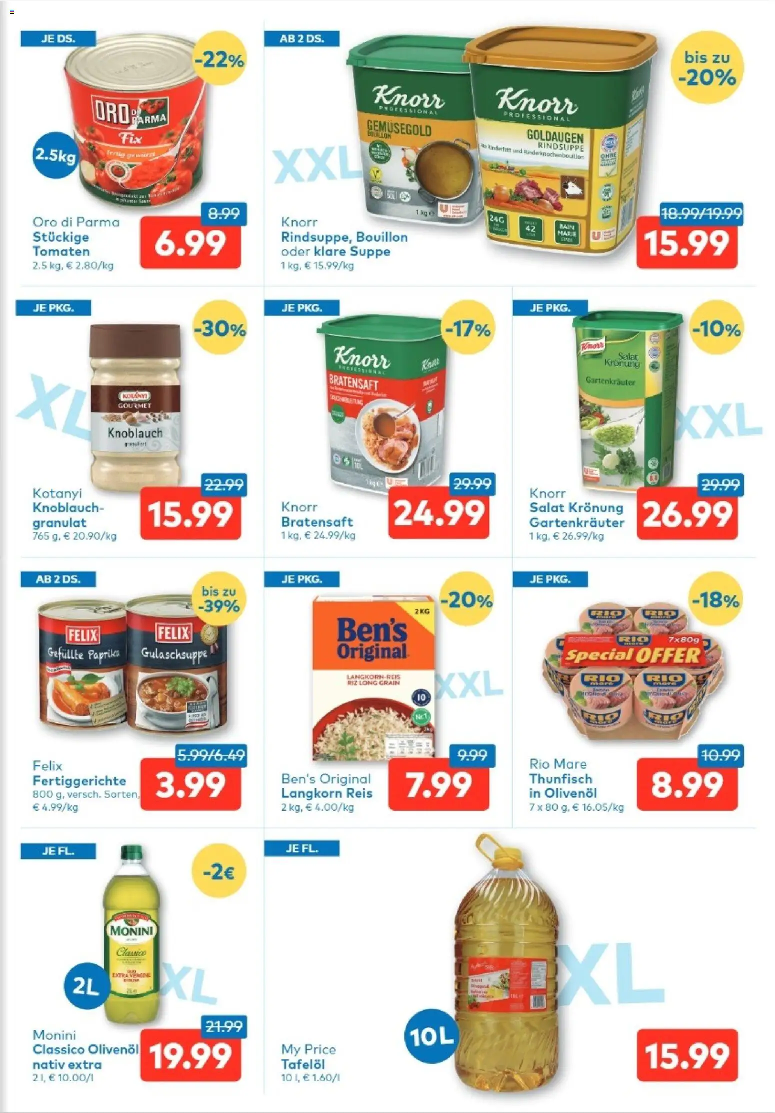 T&G Salzburg gültig ab 07.05.2026 | Seite: 5 | Produkte: Fertiggerichte, Knoblauch, Tomaten, Reis