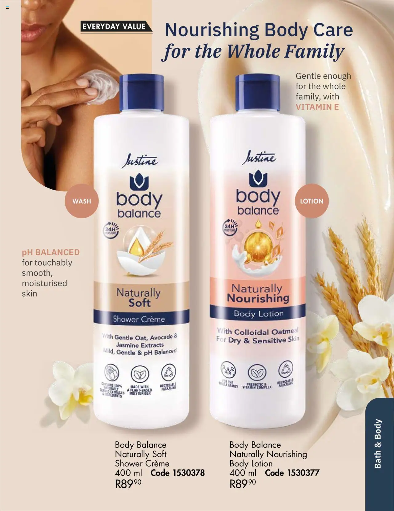 Justine Specials │ valid from 01.08.2025 | Page: 94 | Products: Bath, Shower, Lotion