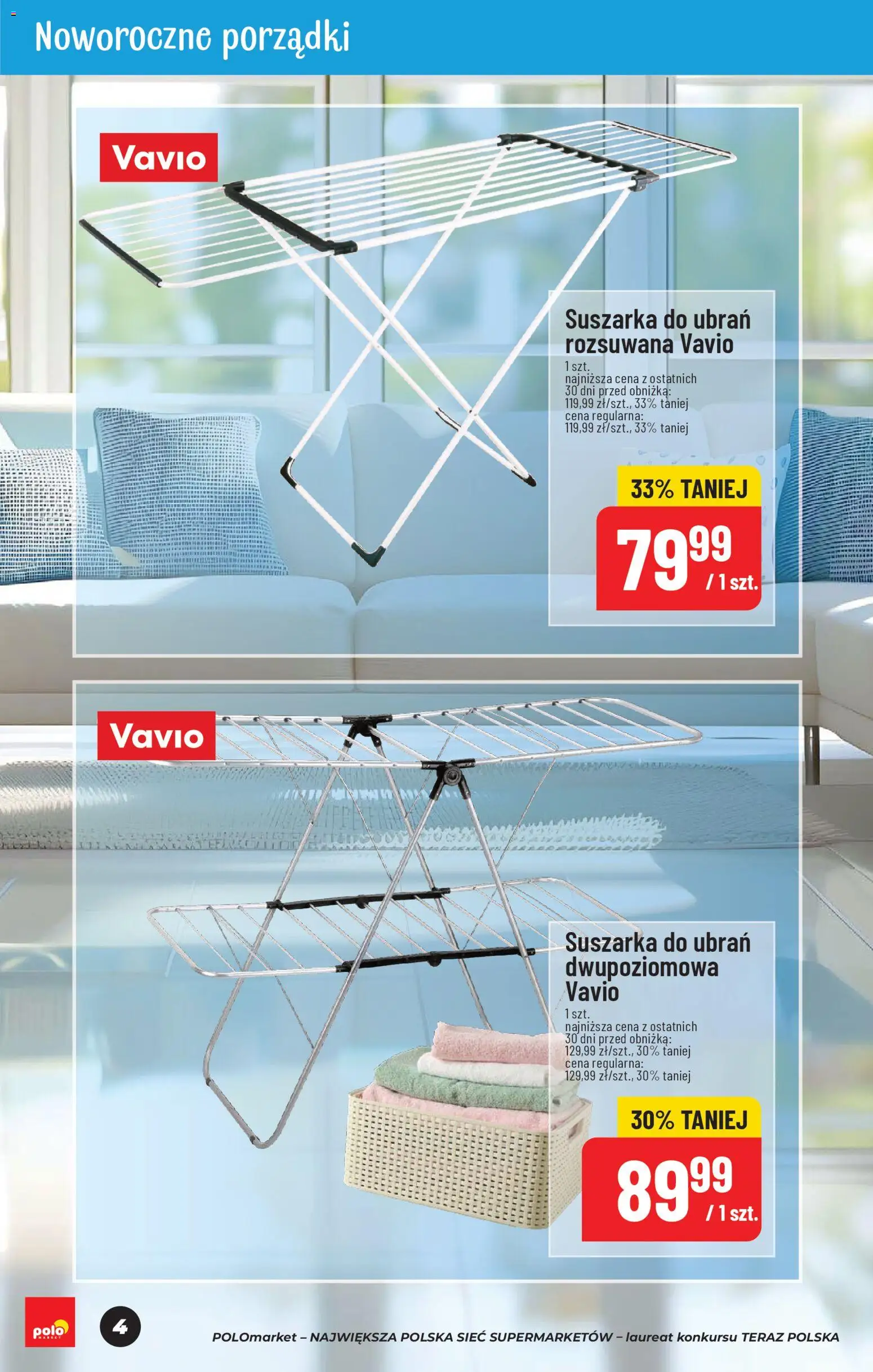 POLOmarket Gazetka - Dzień Babci i Dziadka od 09.01.2026 | Strona: 4 | Produkty: Suszarka