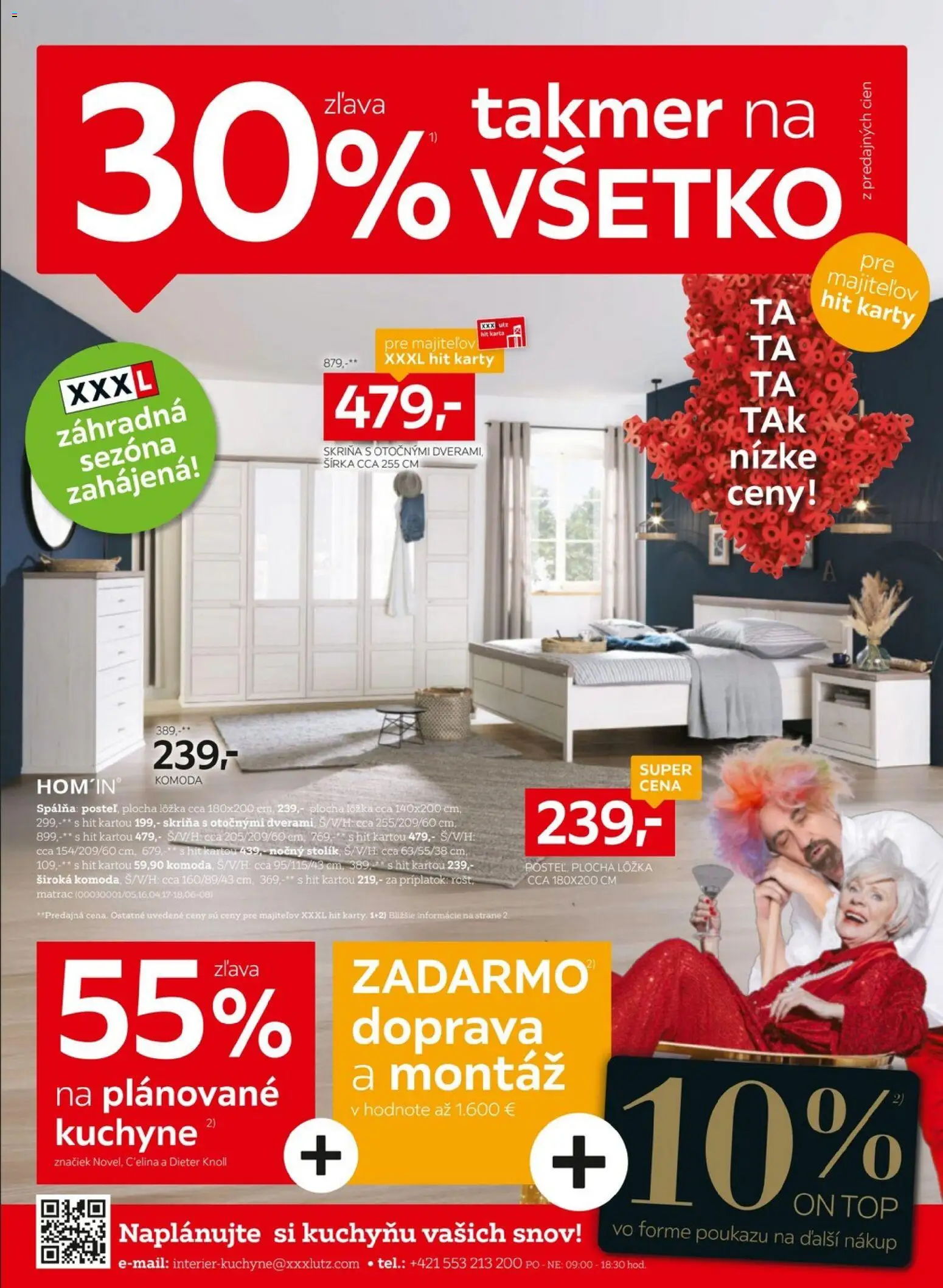 Nové XXXLutz akcie – leták je platný od 23.02.2026 | Strana: 1 | Produkty: Matrac, Skriňa, Komoda