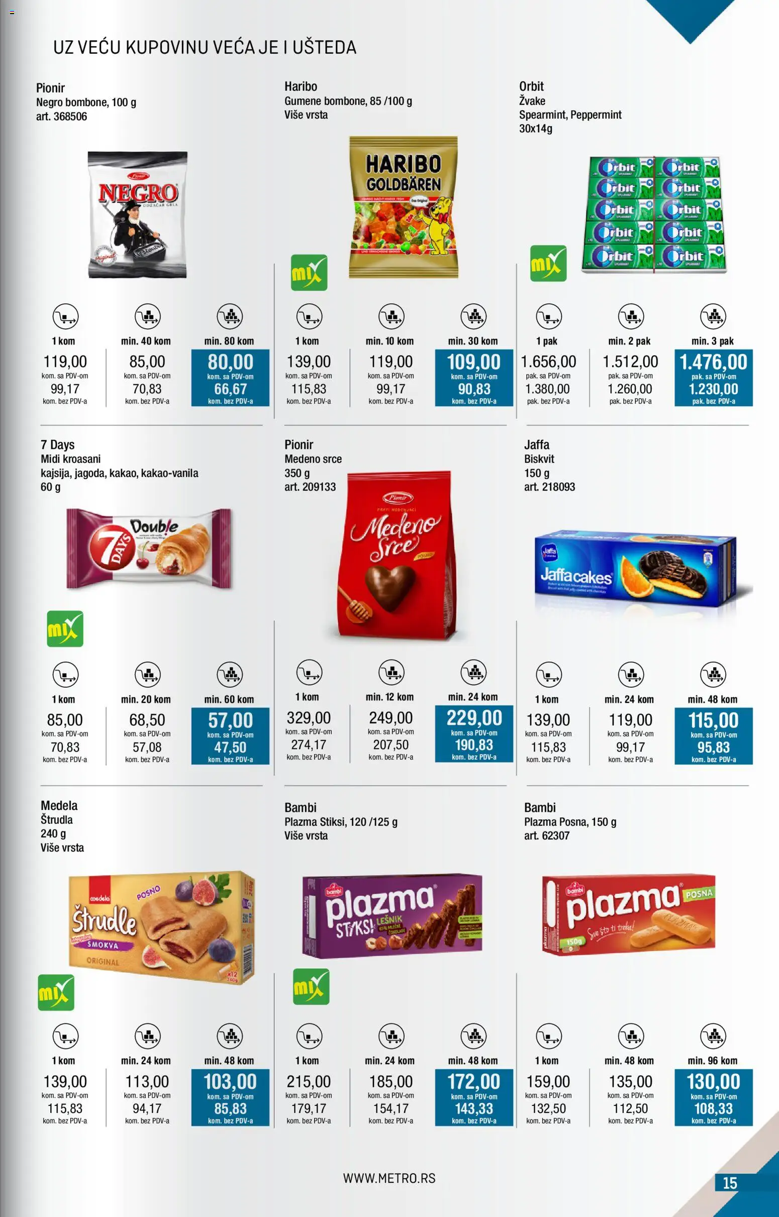 Metro katalog - važi od 01.03.2026 | Strana: 15 | Proizvode: Sto, Plazma, Orbit, Štrudla