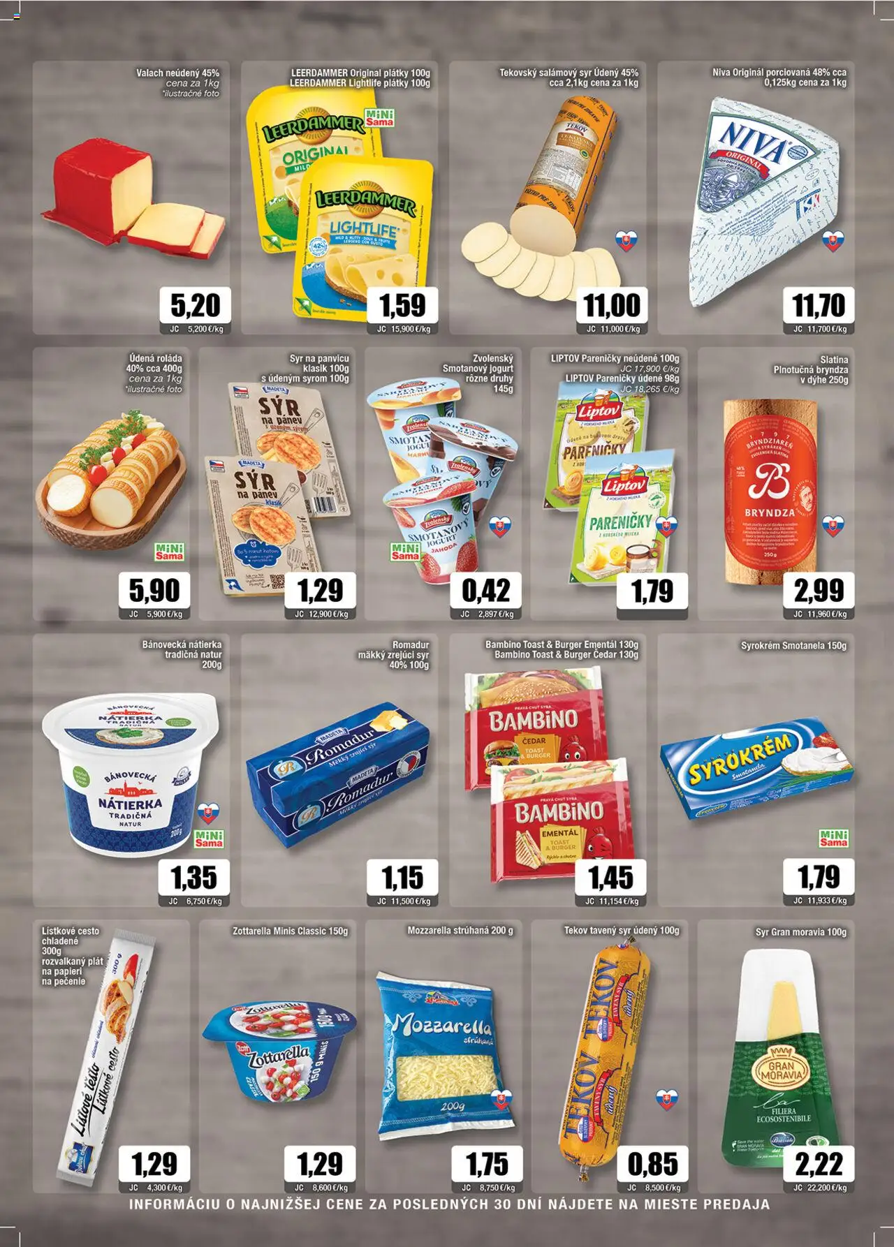 Nové Sama akcie – leták je platný od 03.10.2025 | Strana: 3 | Produkty: Syr, Jogurt, Bryndza, Lístkové cesto