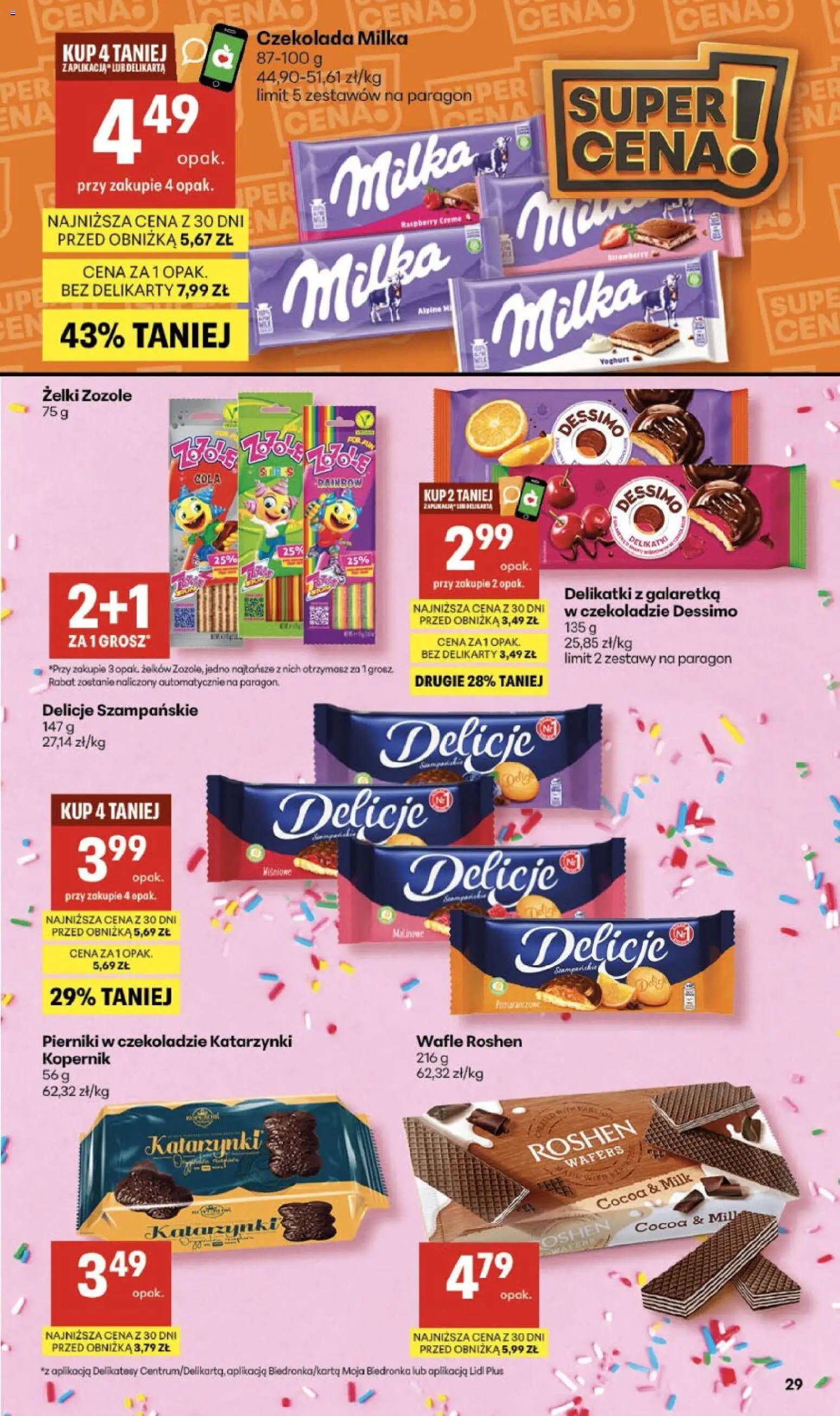 Delikatesy Centrum gazetka - Sklepy Własne od 05.03.2026 | Strona: 29 | Produkty: Pierniki, Delikatesy, Pierniki w czekoladzie, Żelki