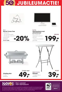 Hanos - Courant 26 non food - Voorbeeld van een folder van Hanos, geldig van 15.12.2025 | Pagina: 12 | Producten: Servet, Papier, Mobiel, Pin