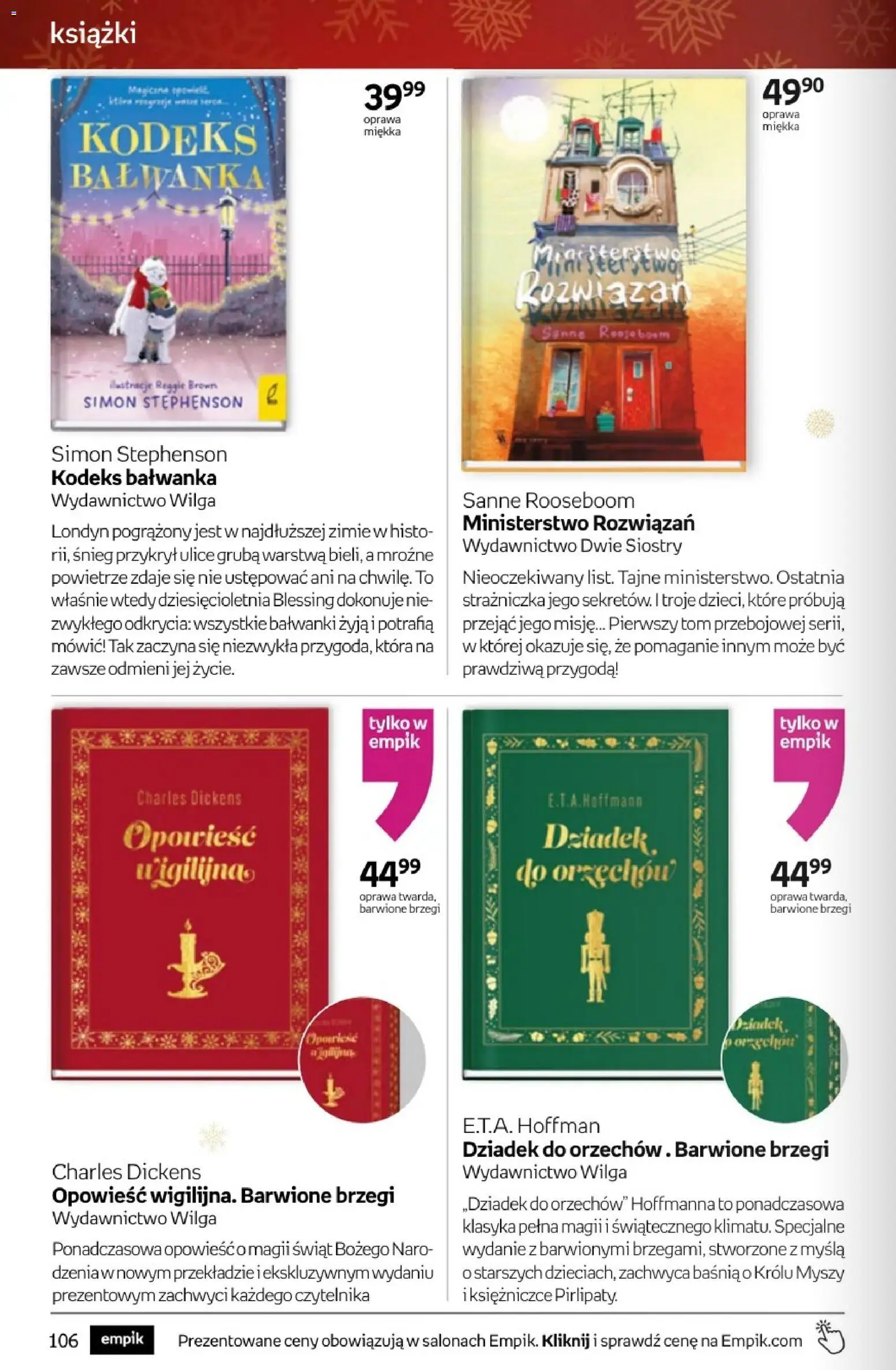 Empik promocje - Tom kultury Książki od 10.12.2025 | Strona: 106 | Produkty: Książki